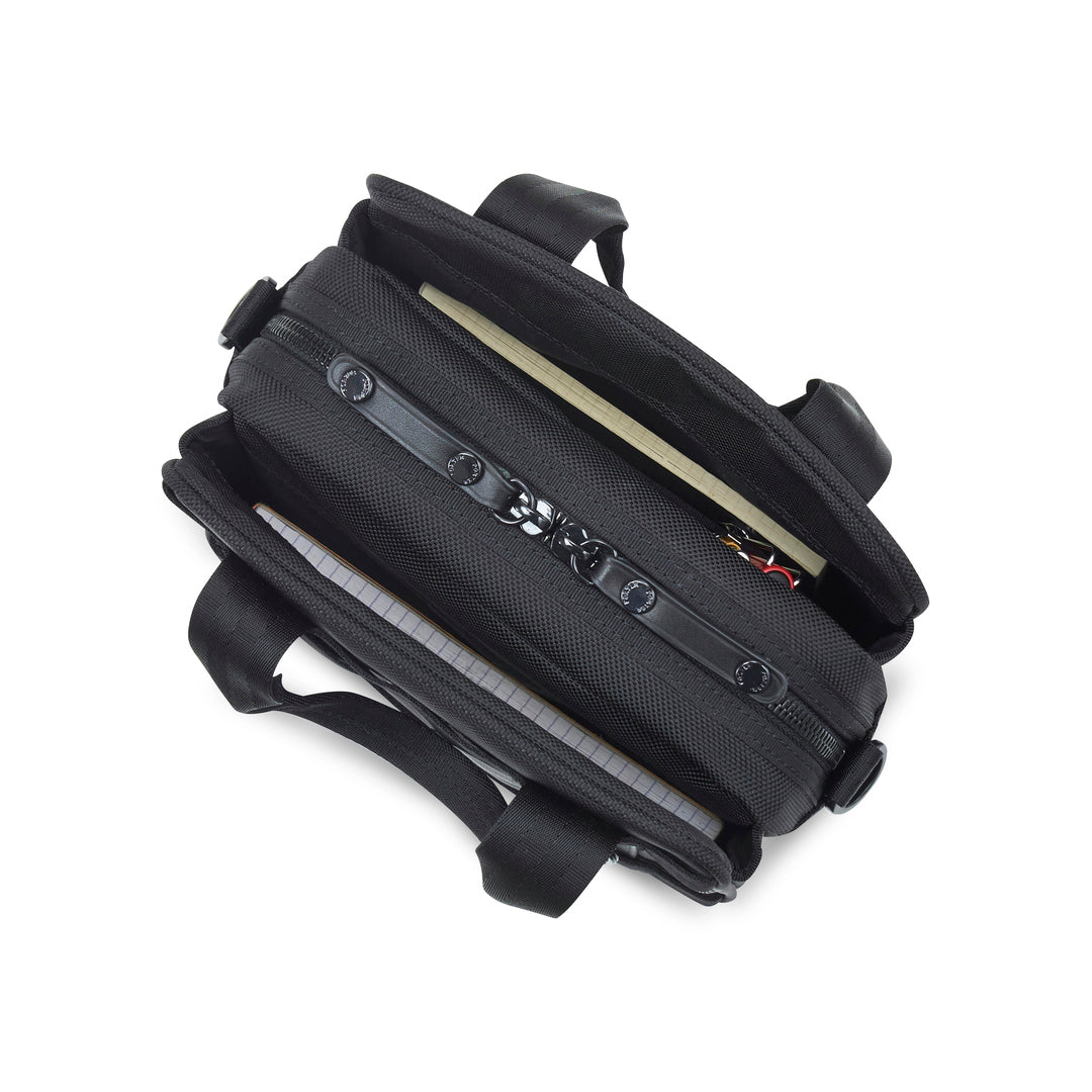 PORTER INTERNATIONAL New Heat Handbag 'Black' - open main compartment