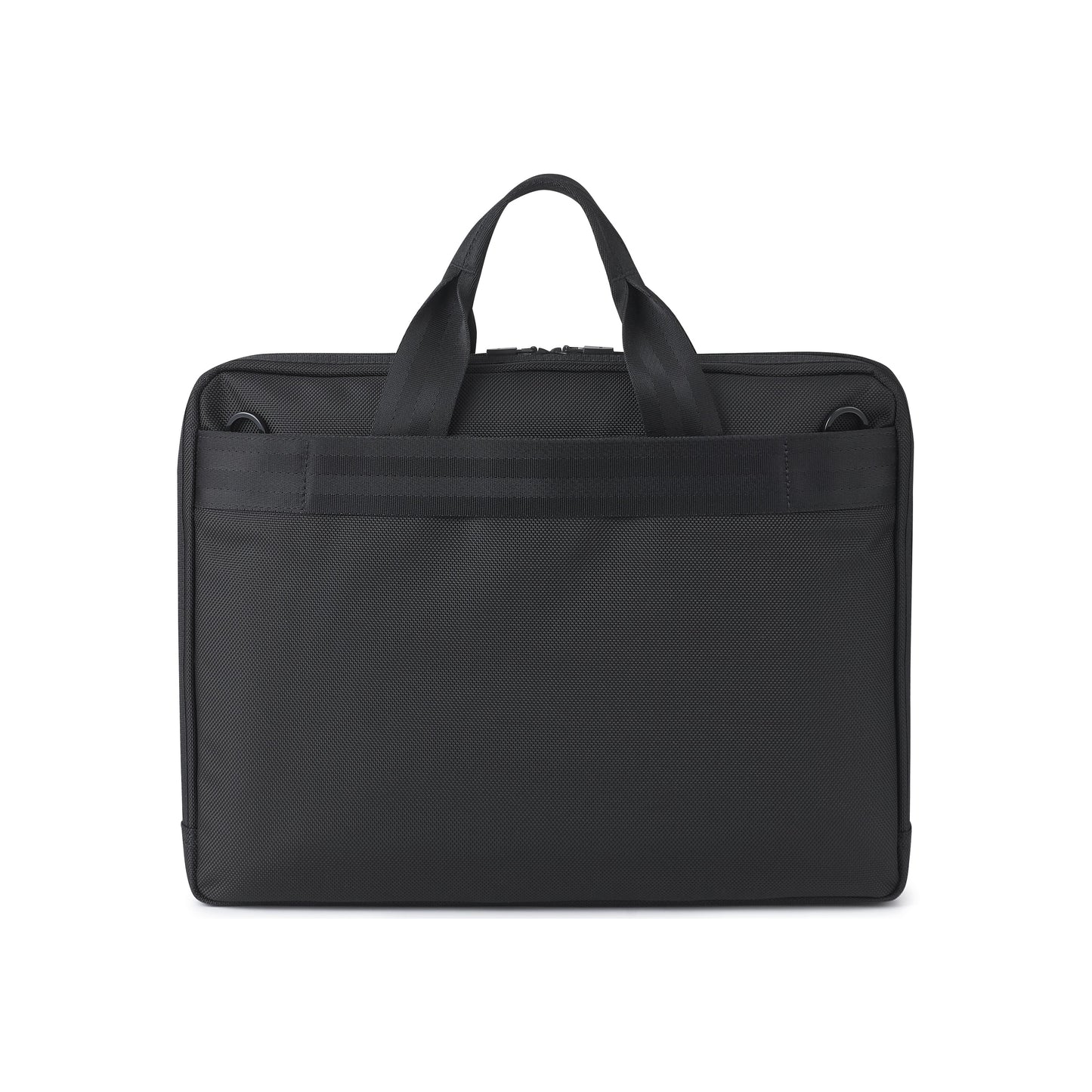 PORTER INTERNATIONAL New Heat Briefcase Black durable fabric laptop bag dual handles adjustable shoulder strap multiple compartments