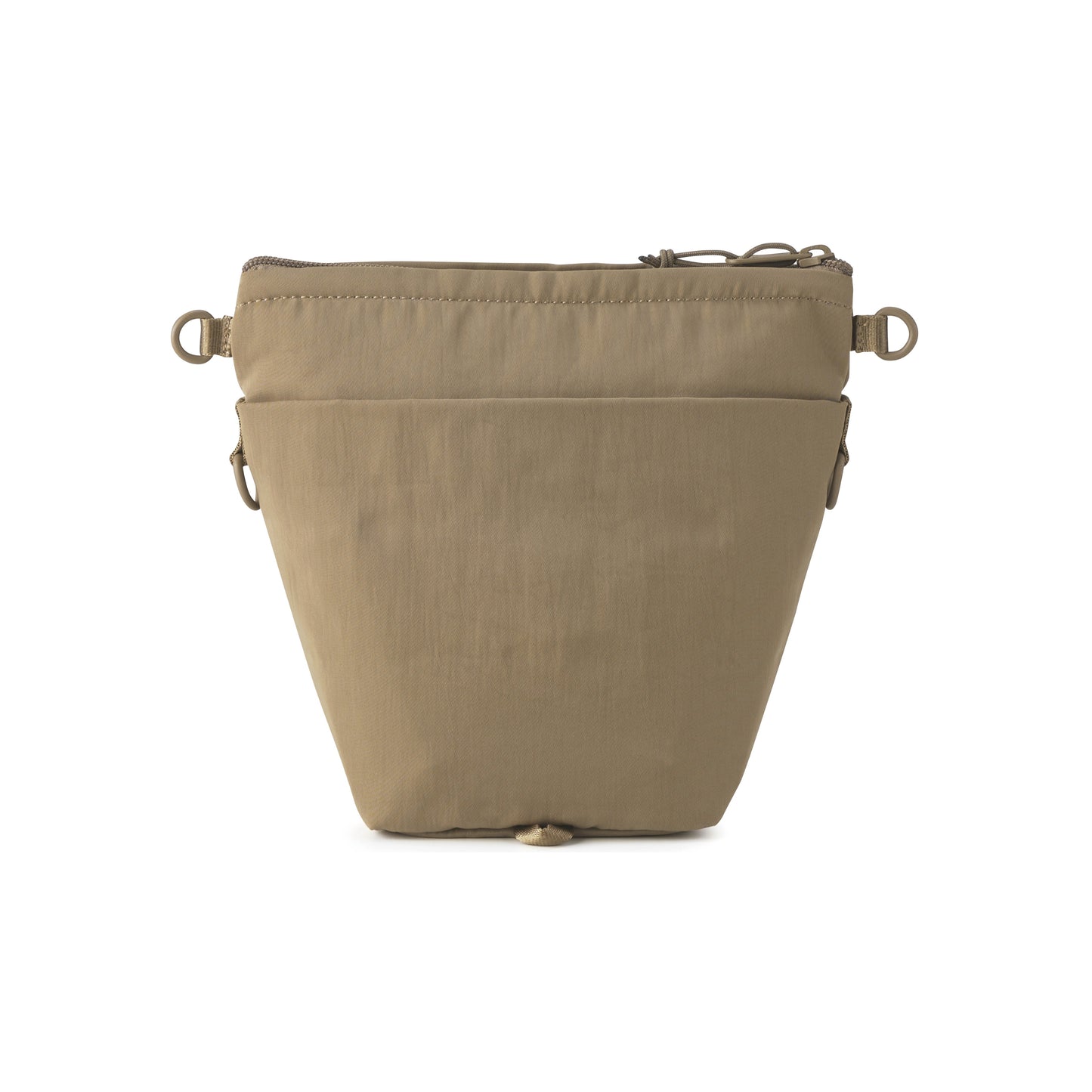 PORTER INTERNATIONAL Level Shoulder Bag M Brown textured fabric crossbody bag adjustable strap zip closure compact design