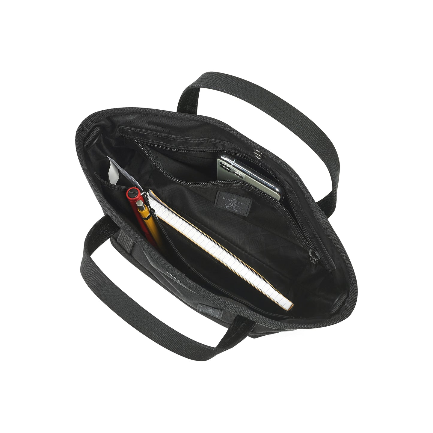 PORTER INTERNATIONAL Prime Handbag Black lightweight handbag adjustable strap utility casual everyday bag