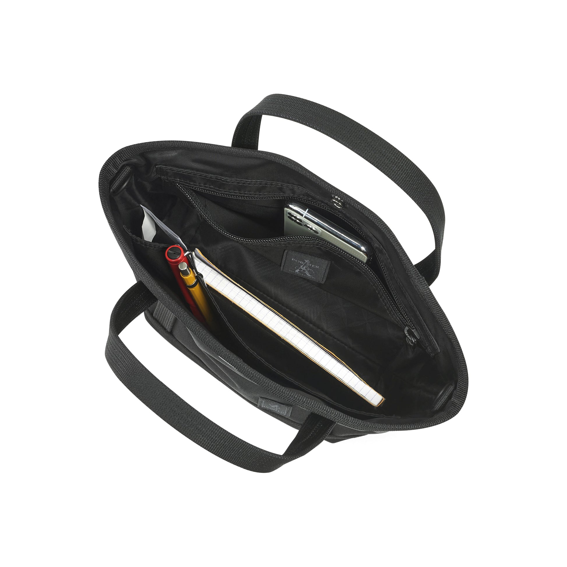 PORTER INTERNATIONAL Prime Handbag Black lightweight handbag adjustable strap utility casual everyday bag
