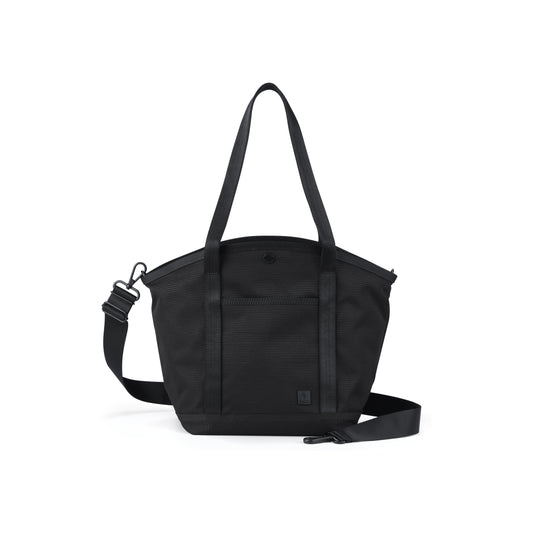 PORTER INTERNATIONAL Prime Tote Black with spacious main compartment, shoulder handles, detachable strap, and durable fabric construction