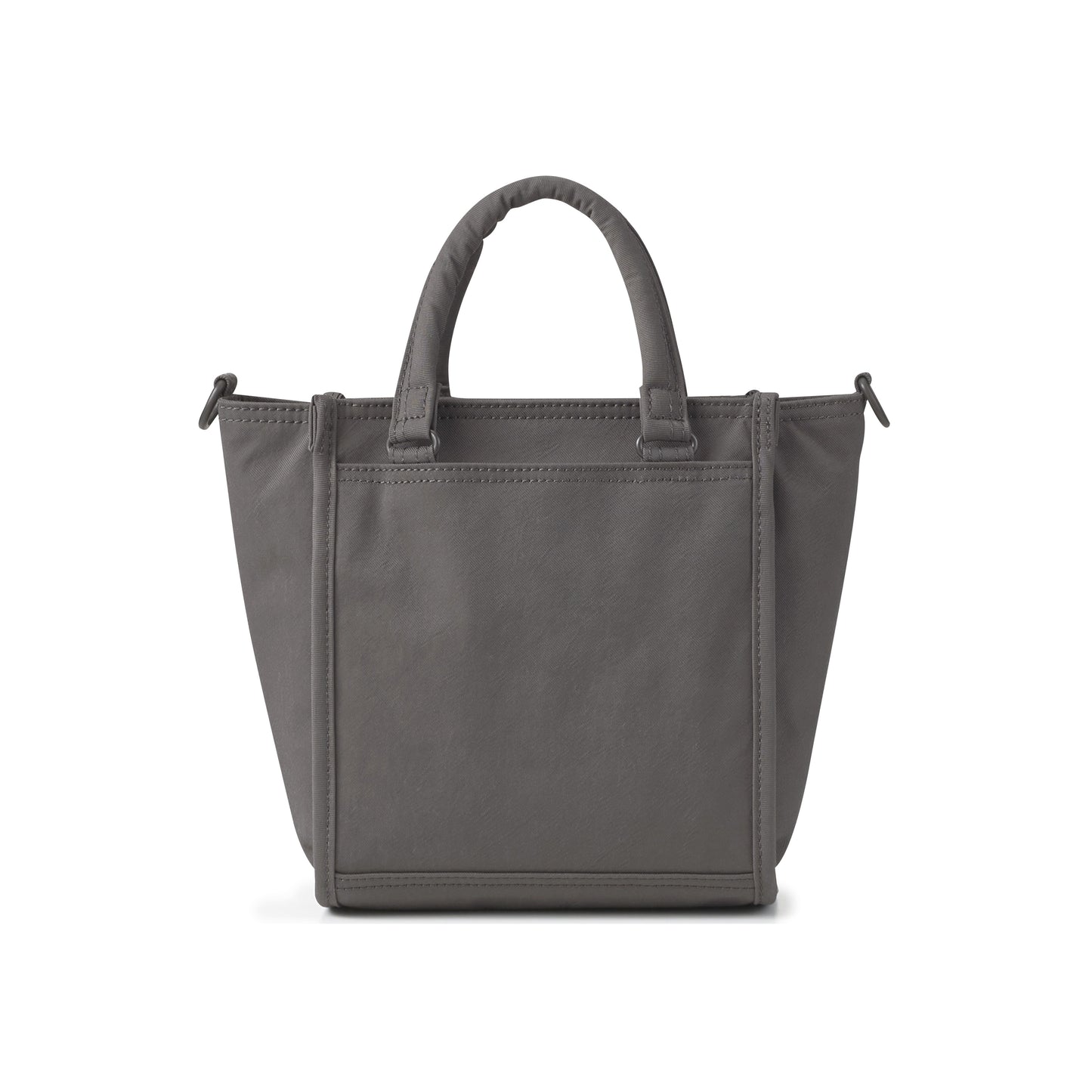 PORTER INTERNATIONAL Swing Handbag S Light Grey nylon shoulder bag top handle detachable strap structured design