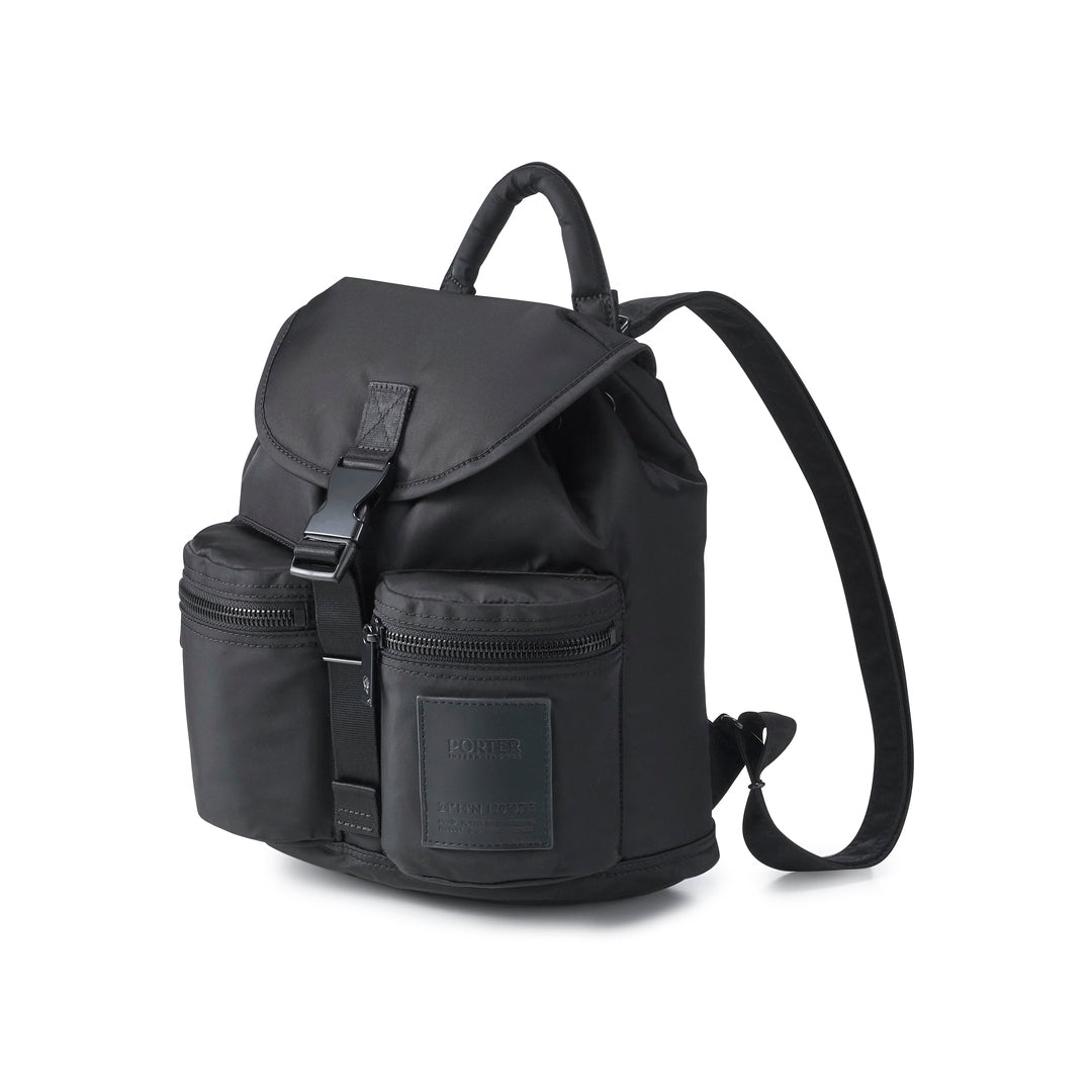PORTER INTERNATIONAL Semi Backpack (S) 'Black' - front angled view