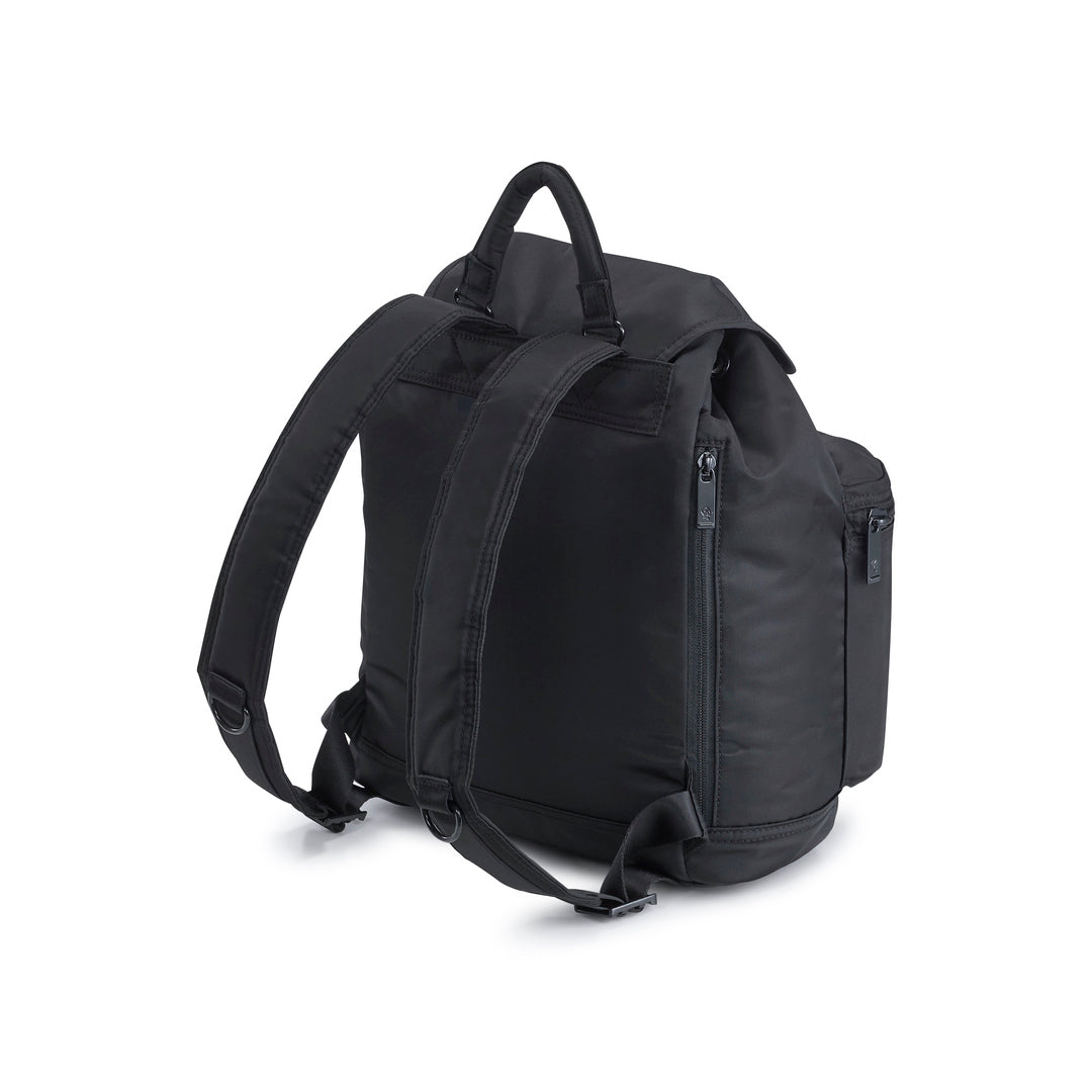 PORTER INTERNATIONAL Semi Backpack (M) 'Black' - opposite side angled view
