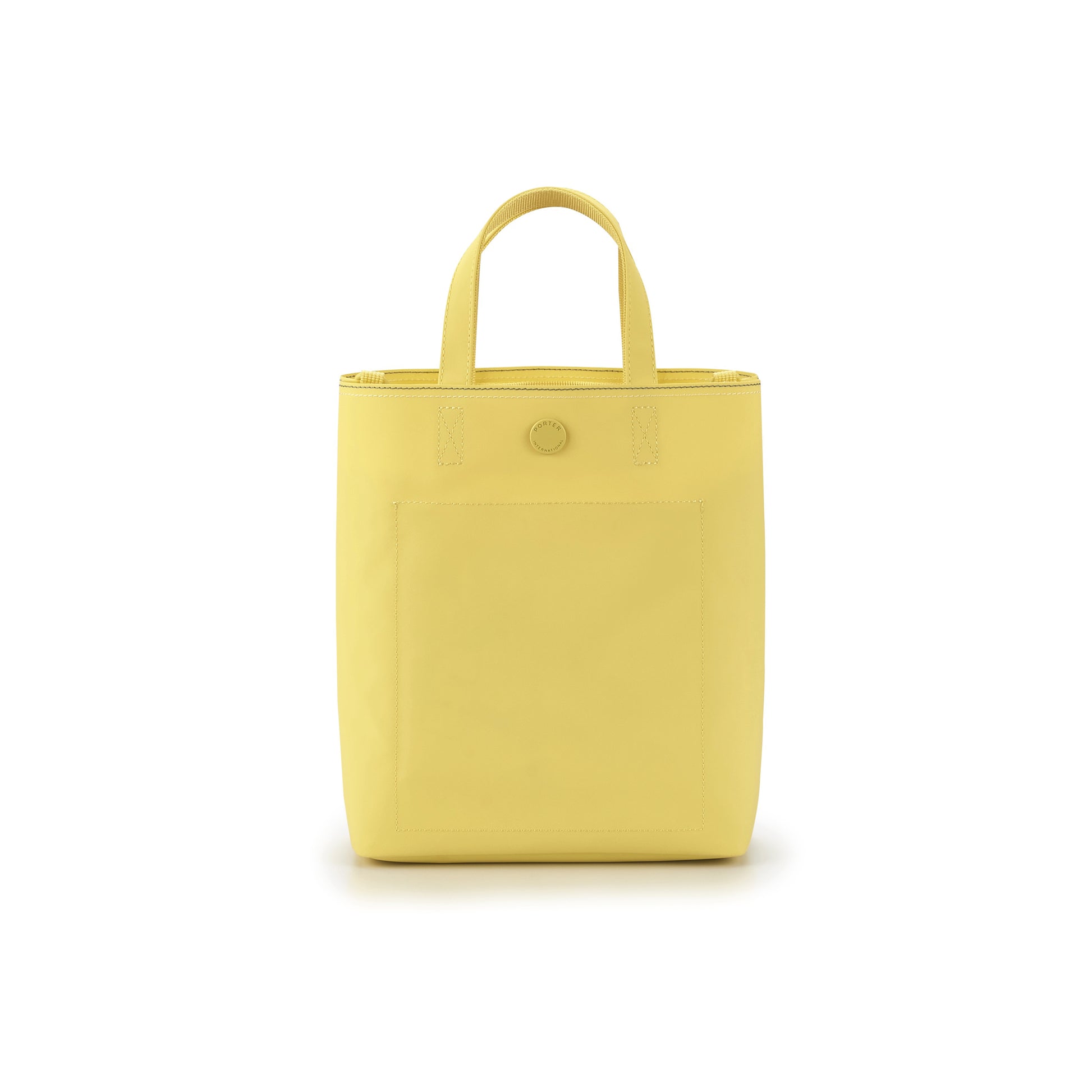 PORTER INTERNATIONAL Gappy HandBag Pouch Cream Yellow lightweight handbag matching pouch adjustable strap everyday accessory