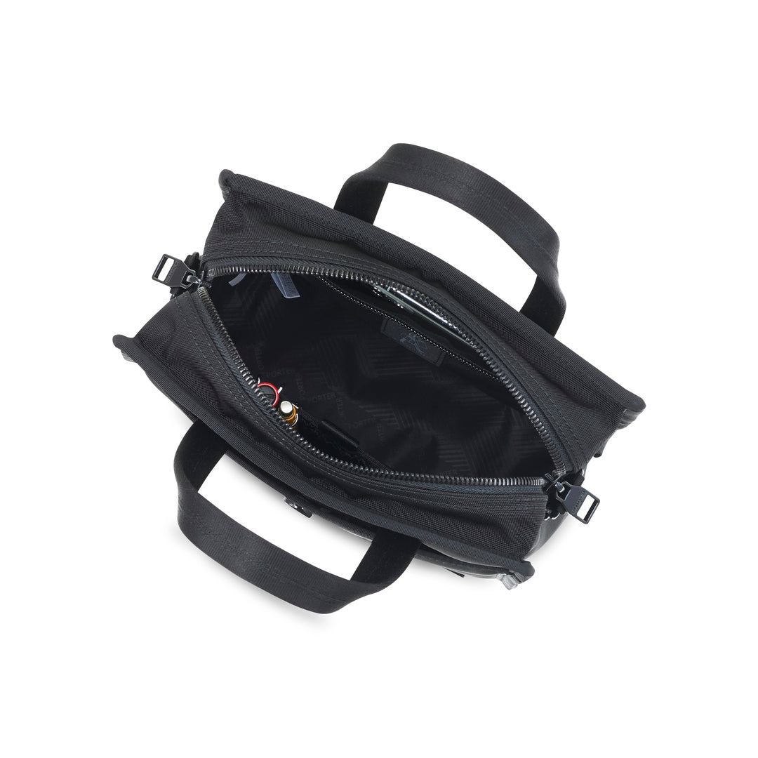 PORTER INTERNATIONAL Dean Handbag 'Black' - open main compartment