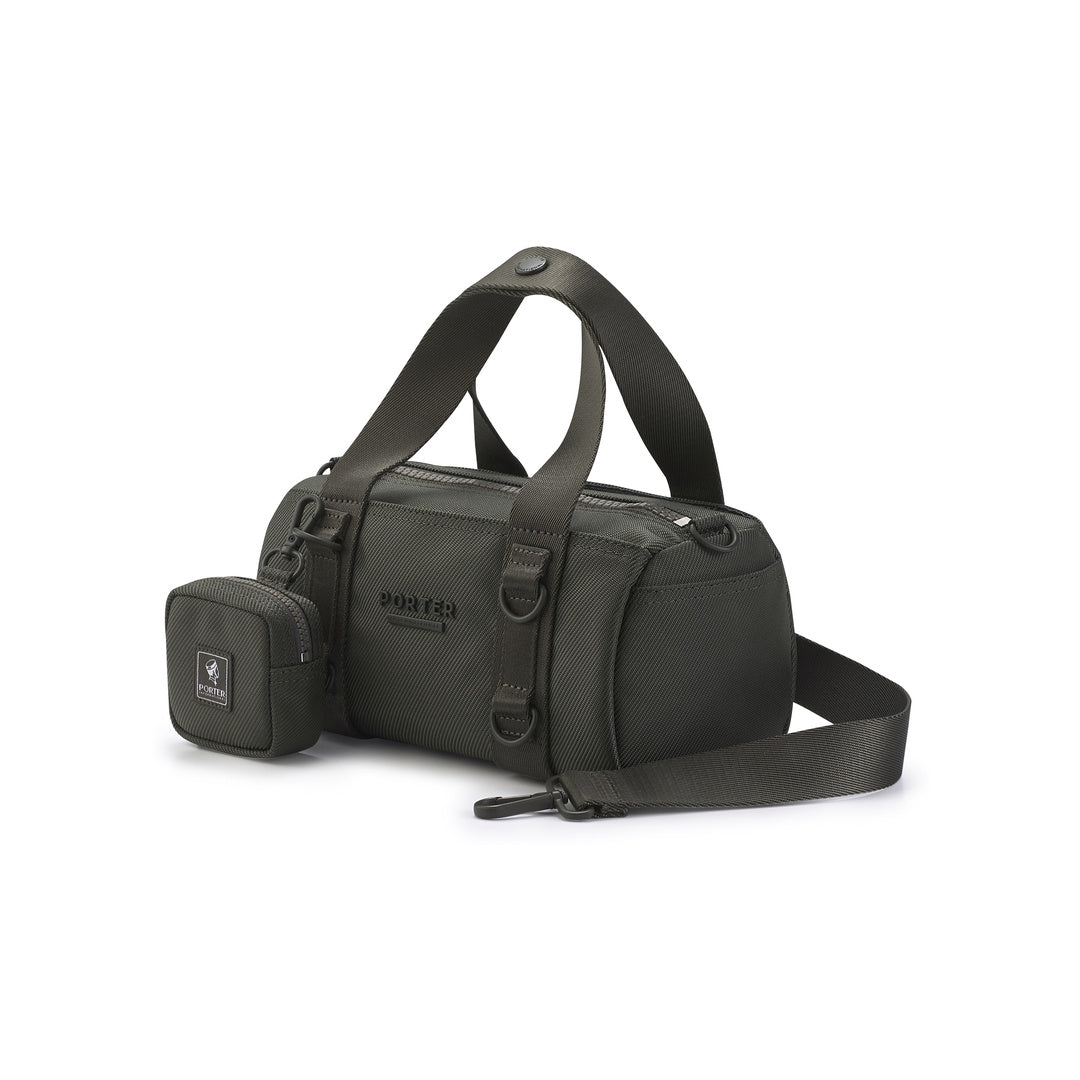 PORTER INTERNATIONAL Rollin Handbag S Grey angled view - SKU 11871-00103