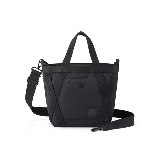 PORTER INTERNATIONAL Link Handbag S Black with top handles detachable shoulder strap and durable fabric construction