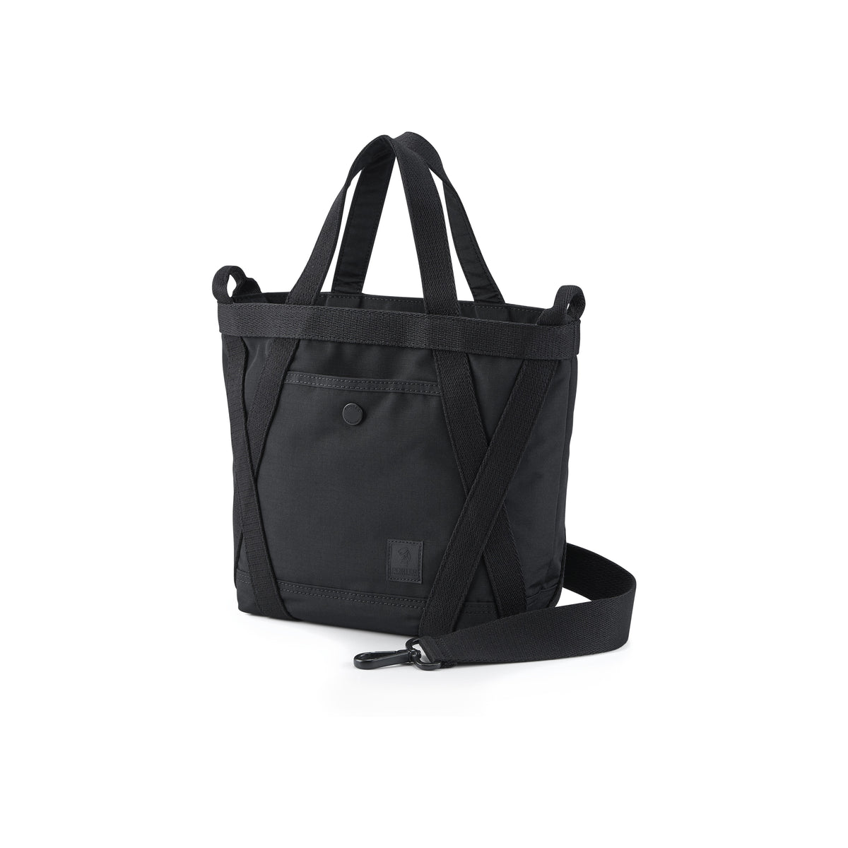 PORTER INTERNATIONAL Link Handbag S Black with top handles detachable shoulder strap and durable fabric construction