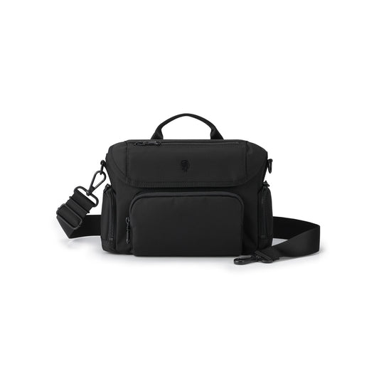 PORTER INTERNATIONAL Matrix Shoulder Bag (M) 'Black' - front view