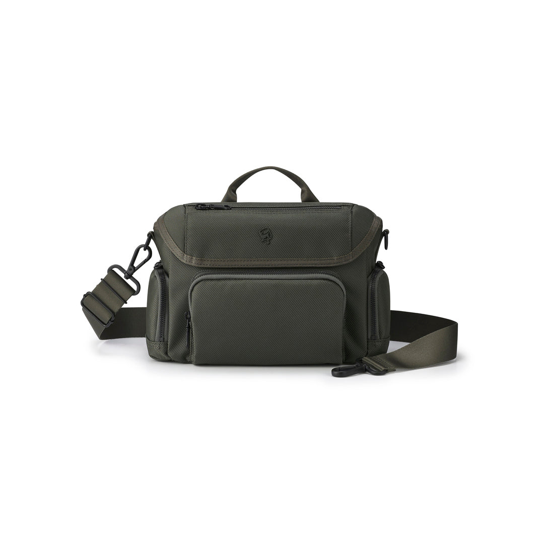 PORTER INTERNATIONAL Matrix Shoulder Bag (M) 'Grey' - front view