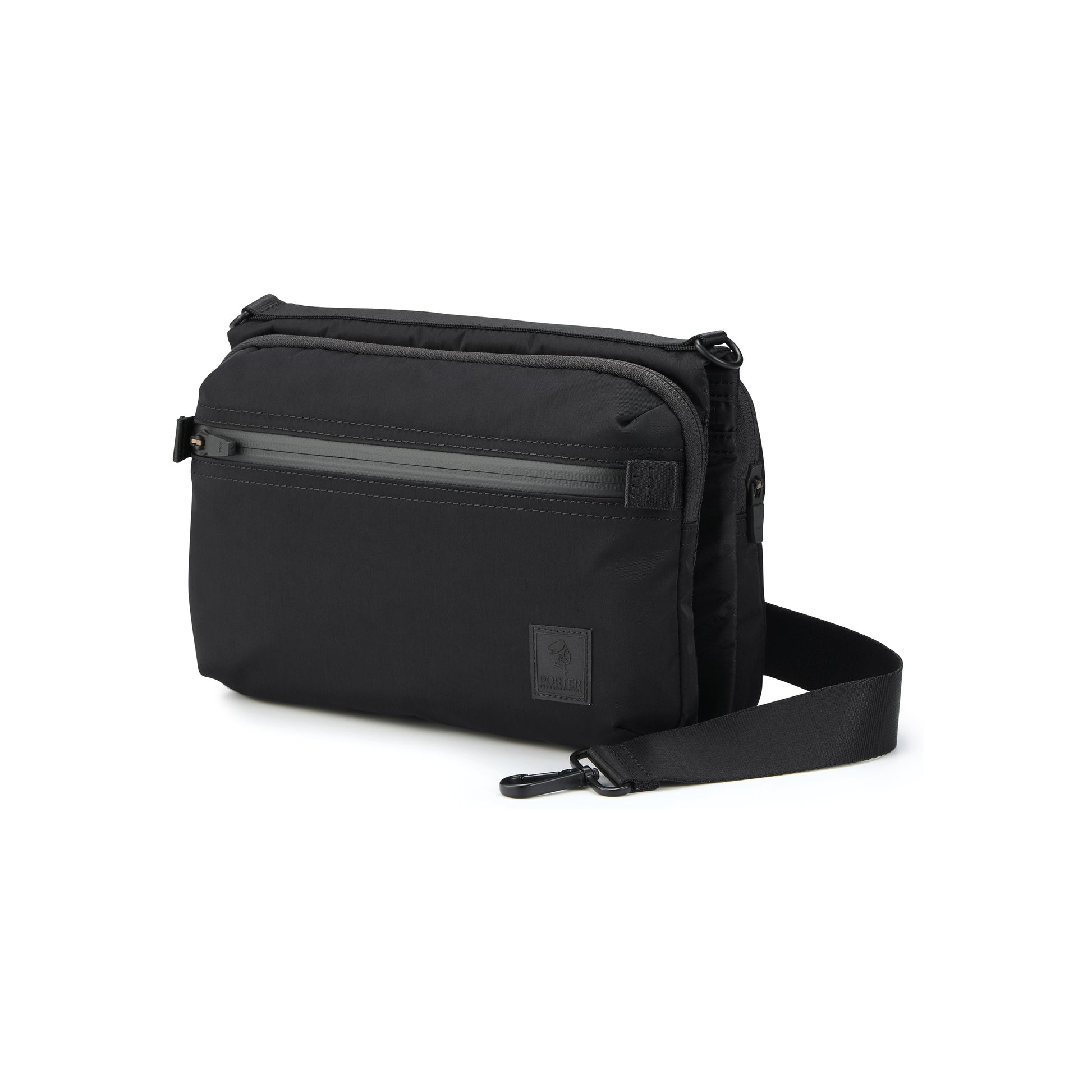 PORTER INTERNATIONAL Venture Shoulder Bag Black shoulder bag utility design adjustable strap lightweight everyday carry accessory
