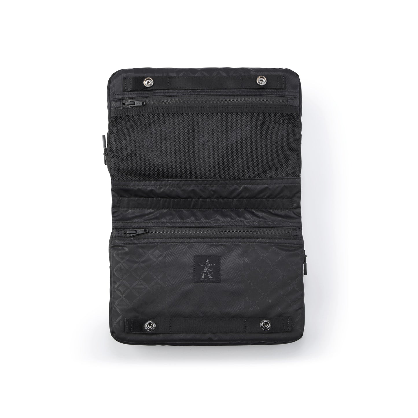 PORTER INTERNATIONAL Venture Shoulder Bag Black shoulder bag utility design adjustable strap lightweight everyday carry accessory
