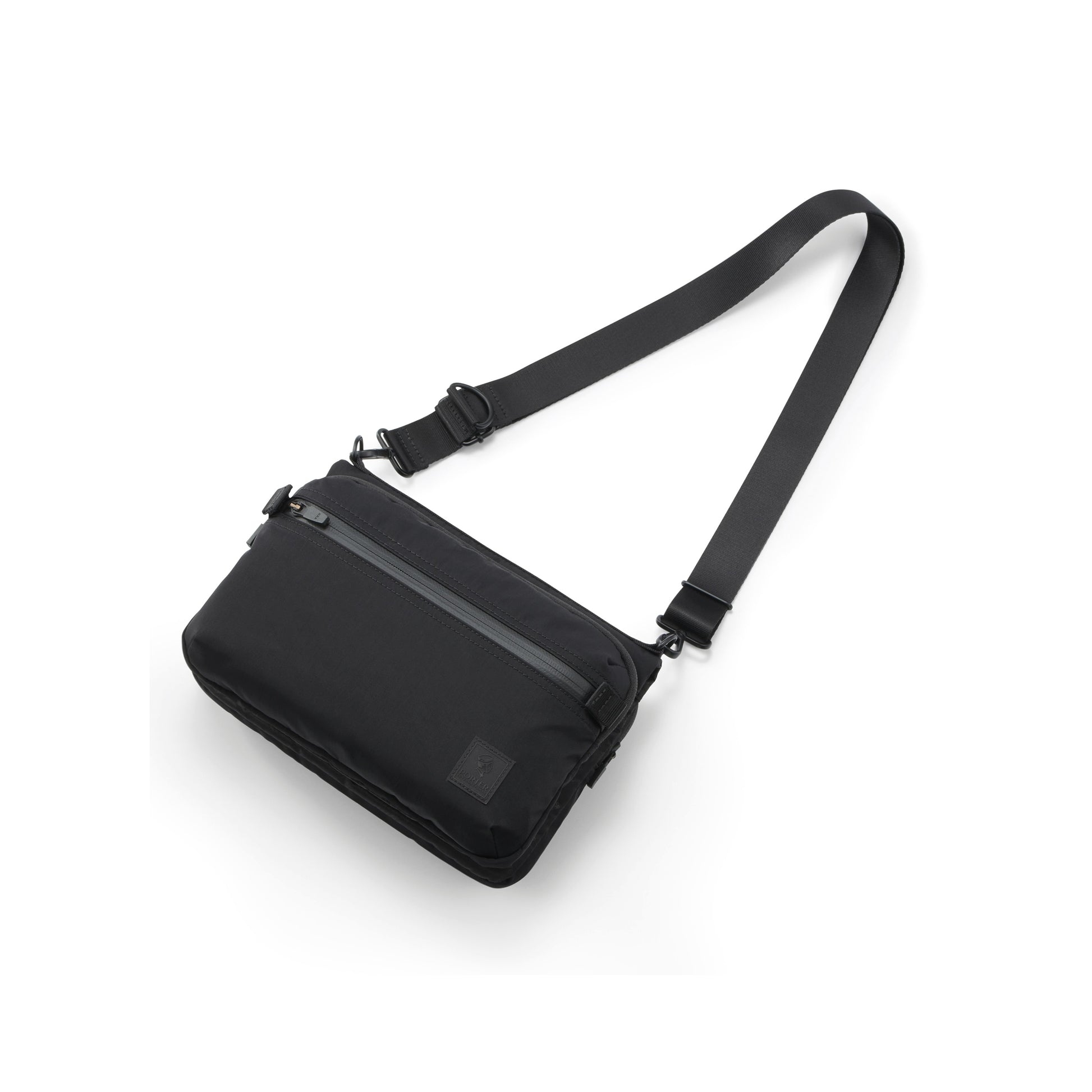 PORTER INTERNATIONAL Venture Shoulder Bag Black shoulder bag utility design adjustable strap lightweight everyday carry accessory