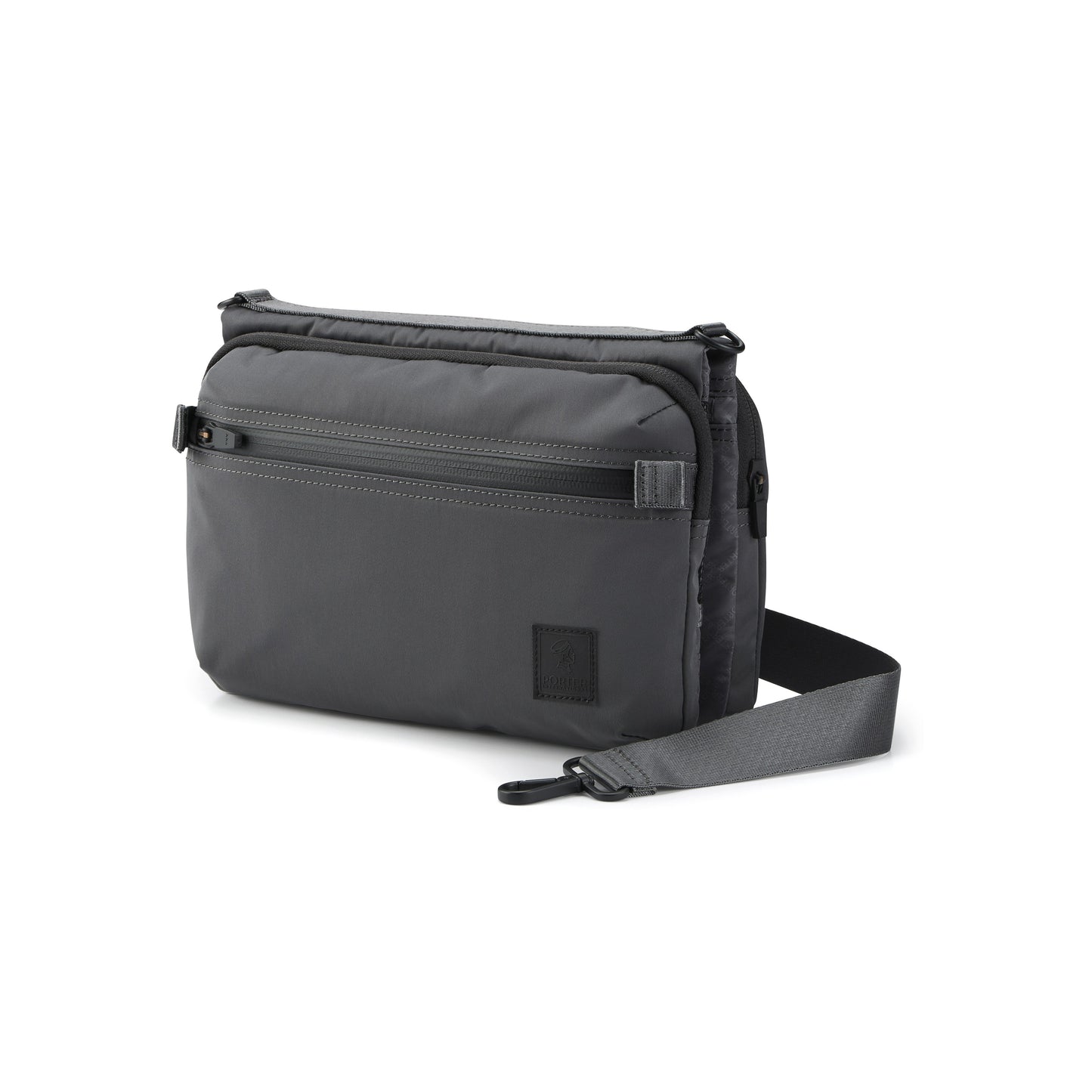 PORTER INTERNATIONAL Venture Shoulder Bag Ash Grey shoulder bag utility design adjustable strap lightweight everyday carry accessory