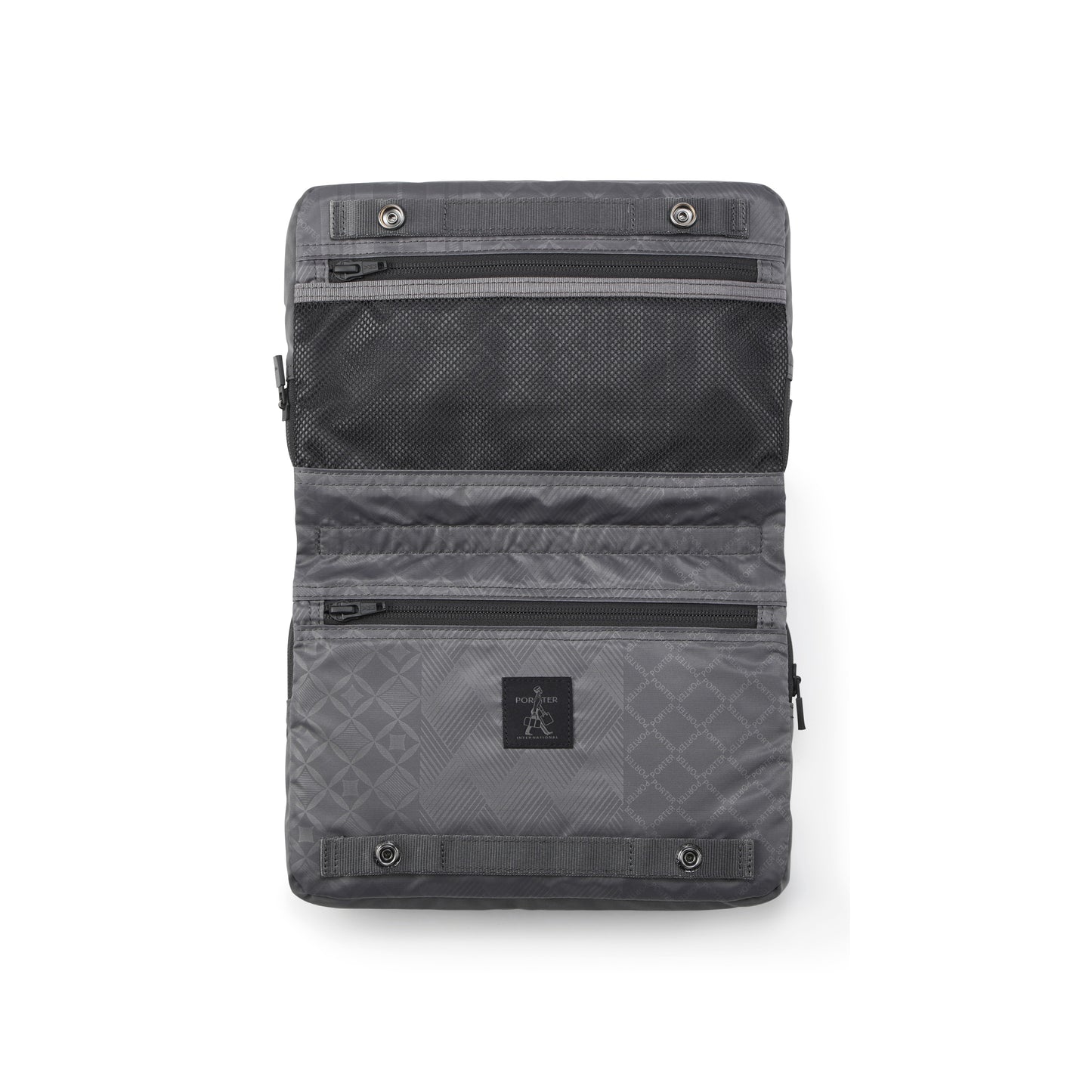 PORTER INTERNATIONAL Venture Shoulder Bag Ash Grey shoulder bag utility design adjustable strap lightweight everyday carry accessory