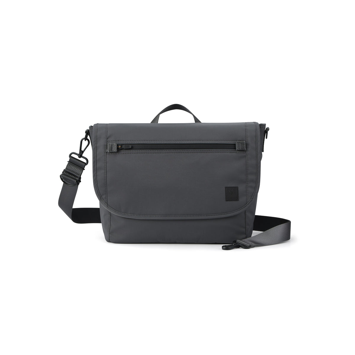 PORTER INTERNATIONAL Venture Messenger Ash Grey messenger bag utility design adjustable strap spacious everyday carry bag