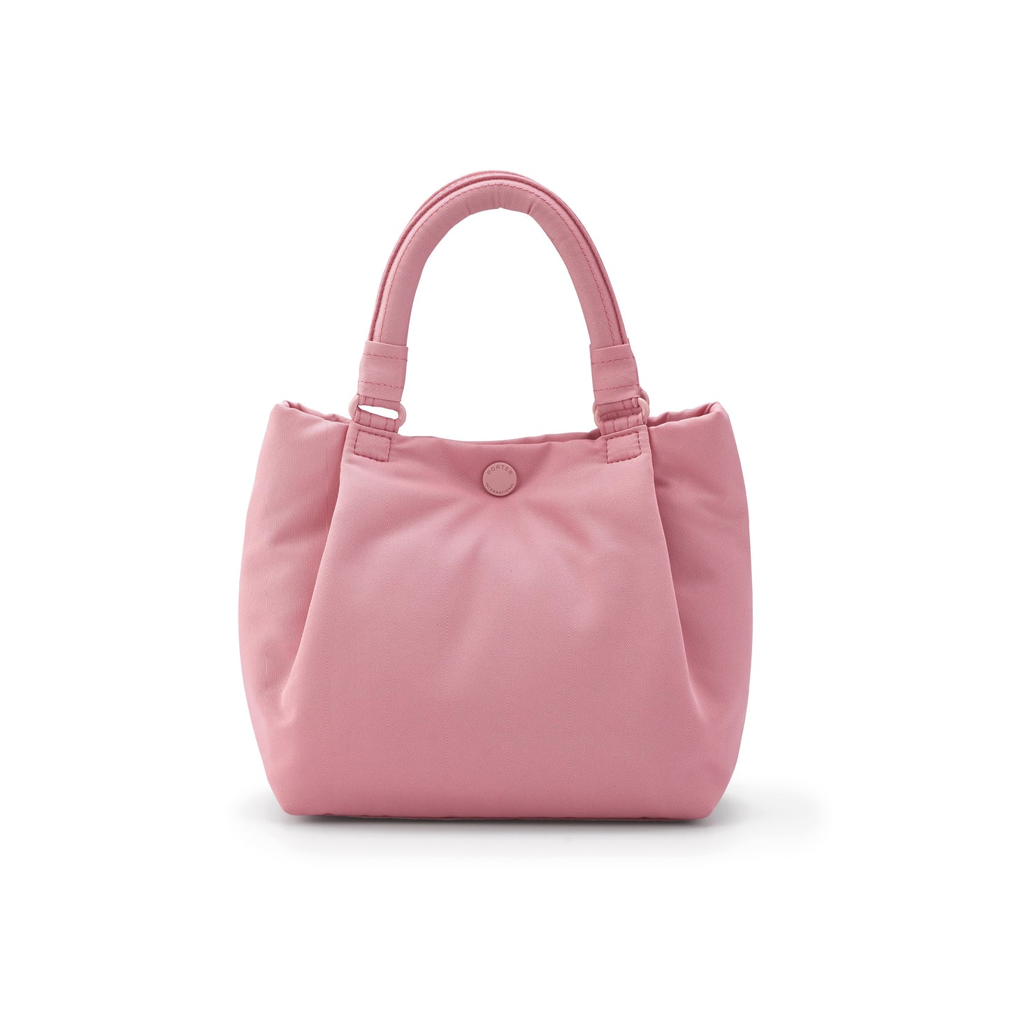 PORTER INTERNATIONAL Cush Handbag Pink lightweight handbag minimalist design adjustable strap everyday carry bag