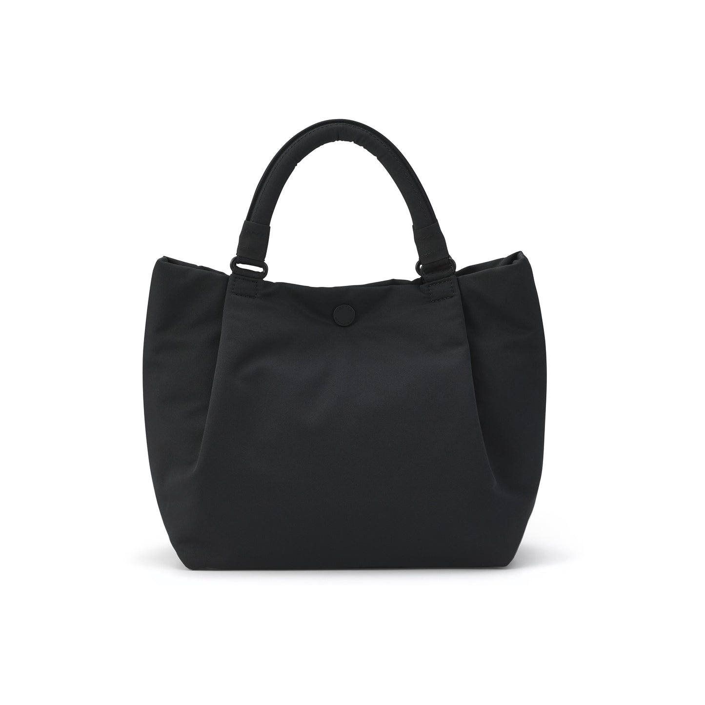 PORTER INTERNATIONAL Cush Handbag Medium Black lightweight handbag with top handles detachable shoulder strap and spacious interior