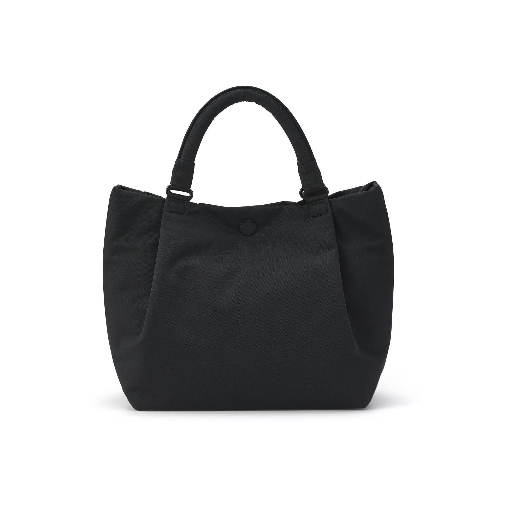 PORTER INTERNATIONAL Cush Handbag Medium Black lightweight handbag with top handles detachable shoulder strap and spacious interior