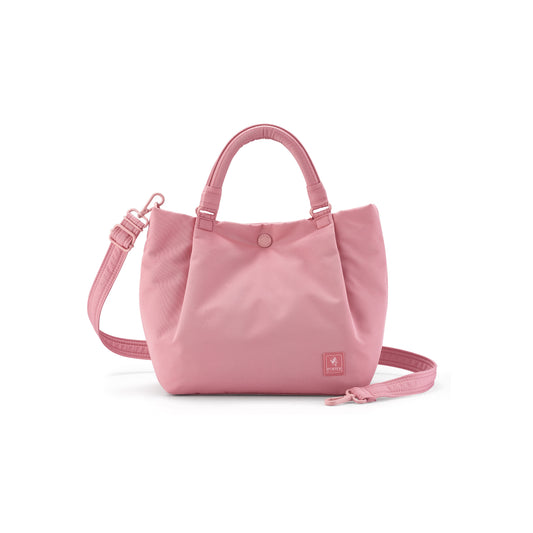 PORTER INTERNATIONAL Cush Handbag Pink lightweight handbag minimalist design adjustable strap everyday carry bag
