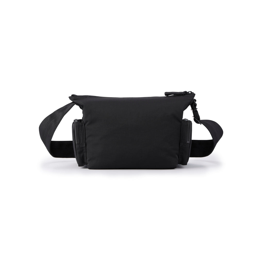 PORTER INTERNATIONAL Anchor Shoulder Bag (S) 'Black' - rear view