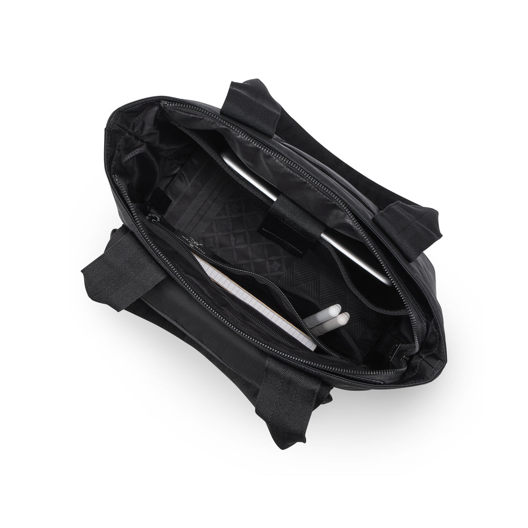 PORTER INTERNATIONAL Anchor Tote (S) 'Black' - open main compartment