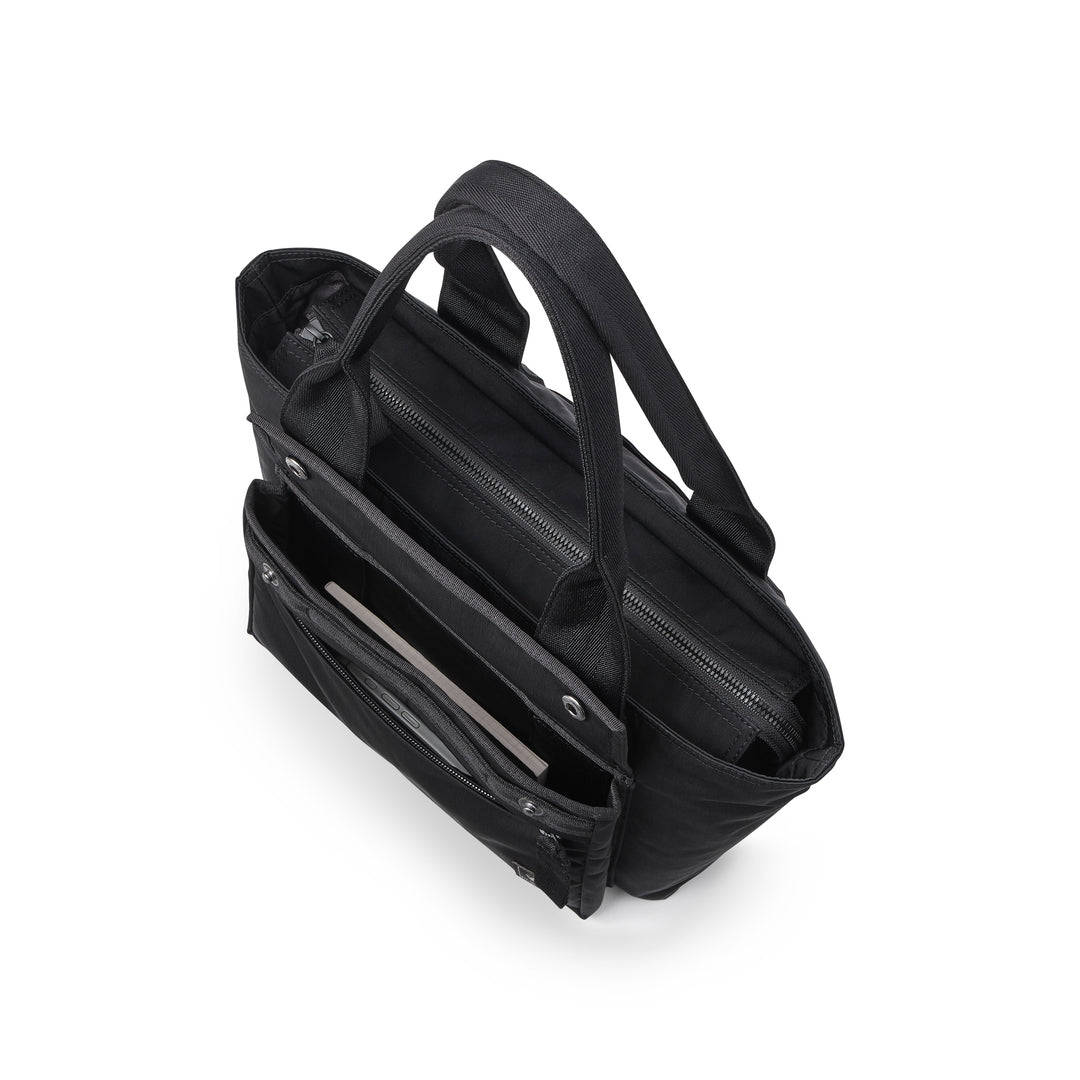 PORTER INTERNATIONAL Anchor Tote (S) 'Black' - open front compartment