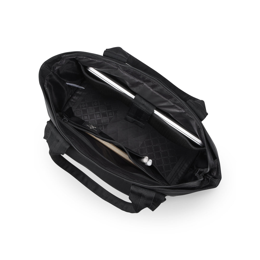 PORTER INTERNATIONAL Anchor Tote (M) 'Black' - open main compartment