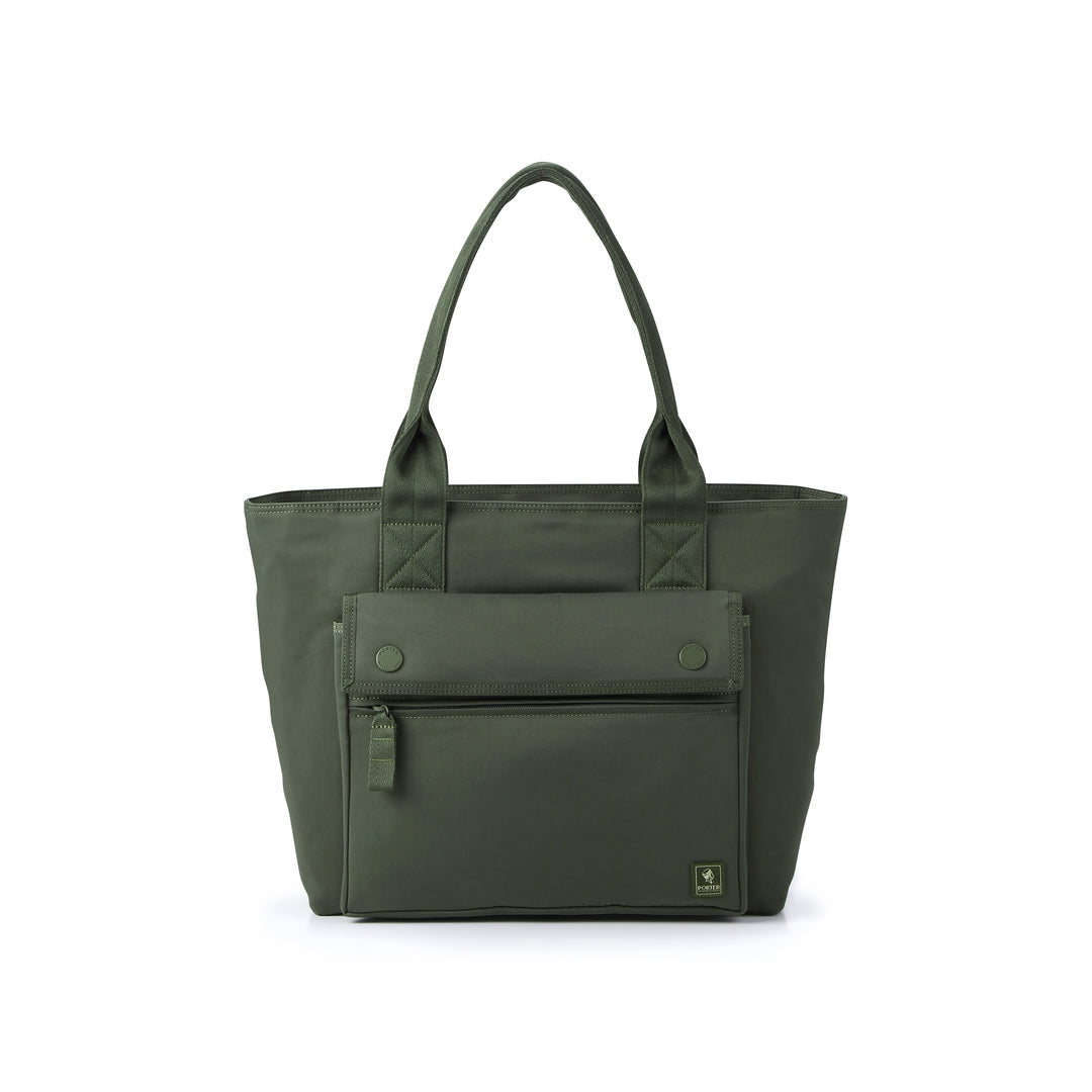 PORTER INTERNATIONAL Anchor Tote (M) 'Forest Green' - front view
