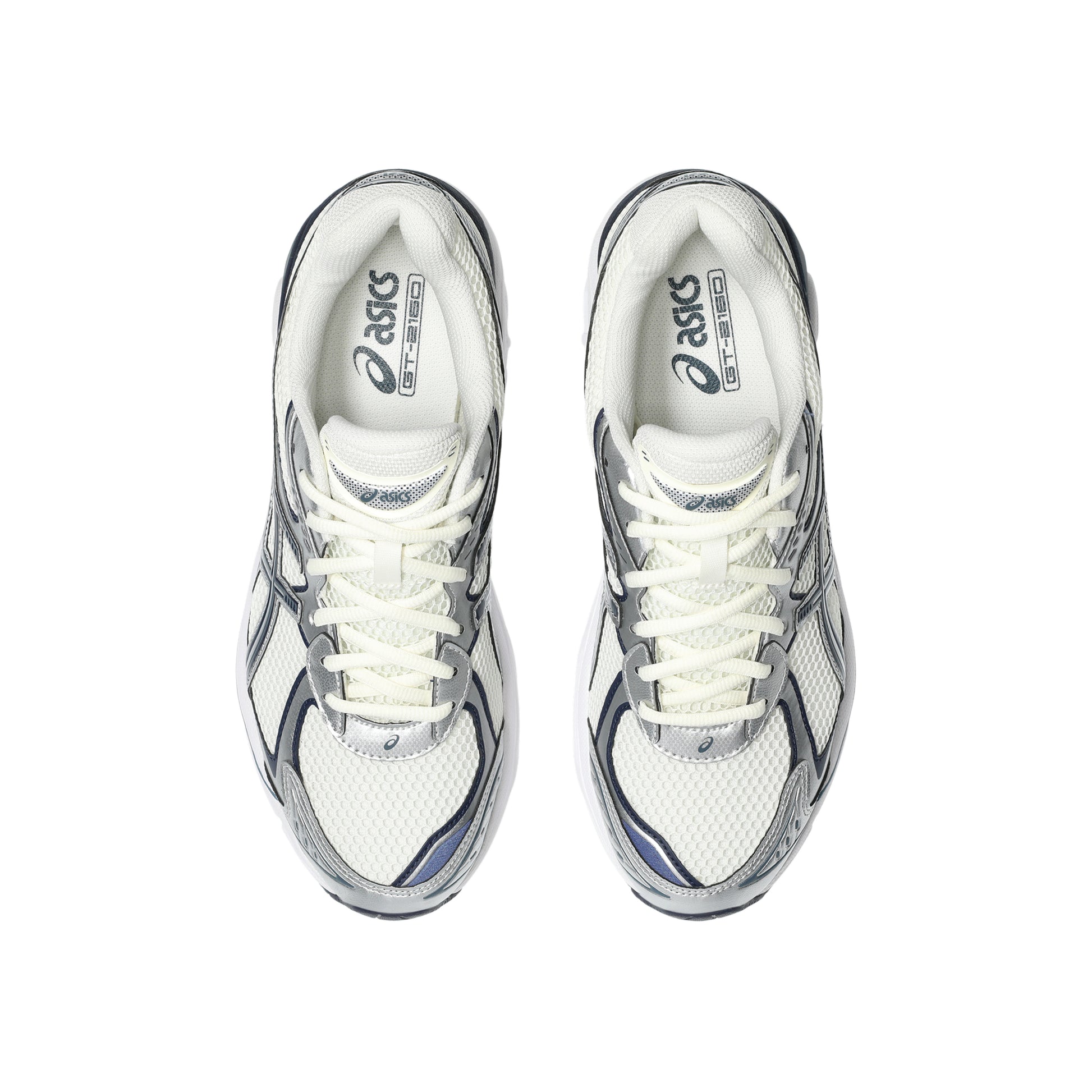 ASICS GT-2160 Cream Raw Indigo sneaker with GEL cushioning breathable mesh upper and retro running design