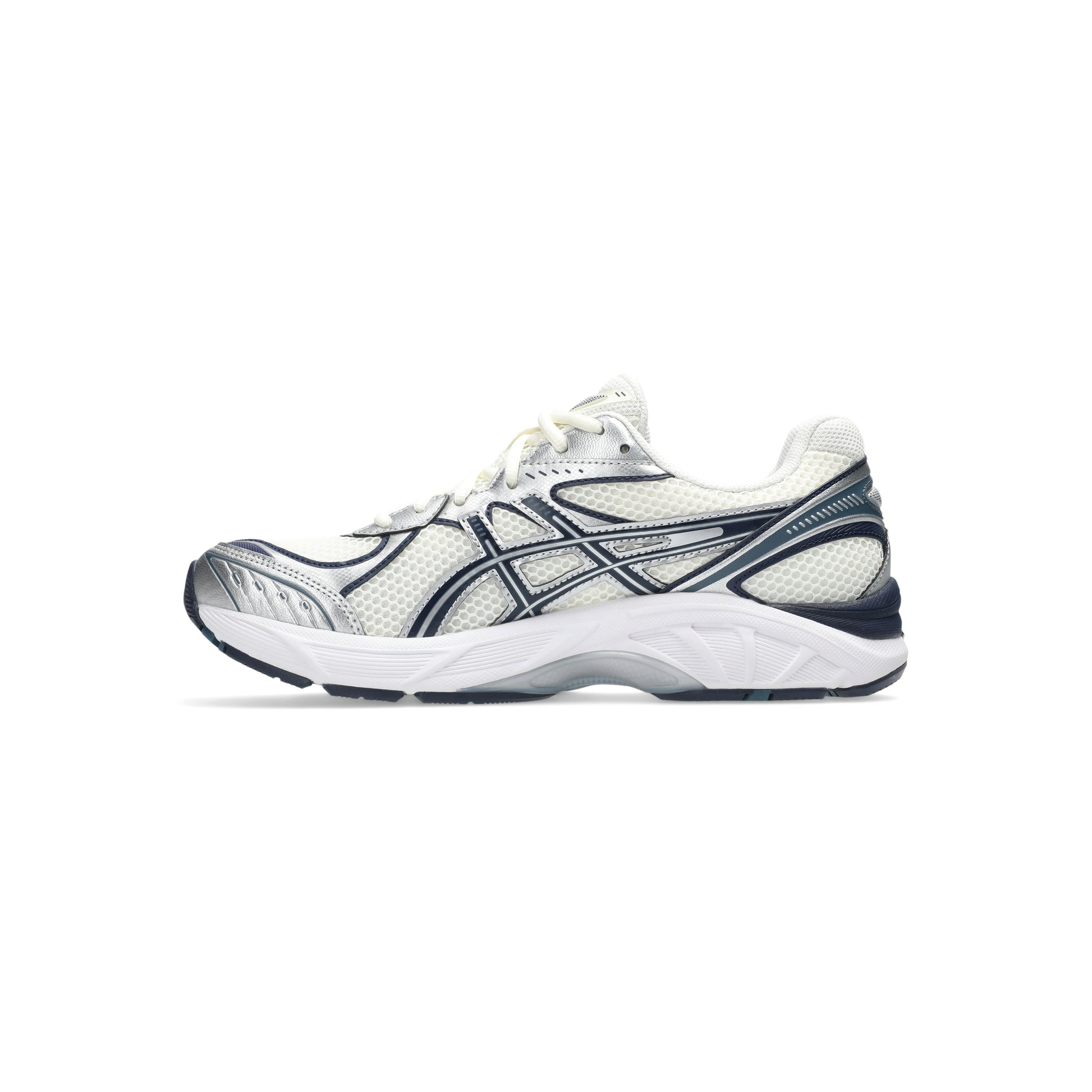 ASICS GT-2160 Cream Raw Indigo sneaker with GEL cushioning breathable mesh upper and retro running design
