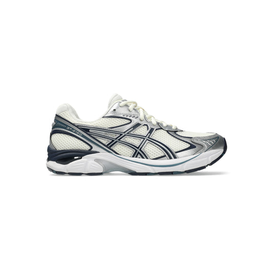 ASICS GT-2160 Cream Raw Indigo sneaker with GEL cushioning breathable mesh upper and retro running design