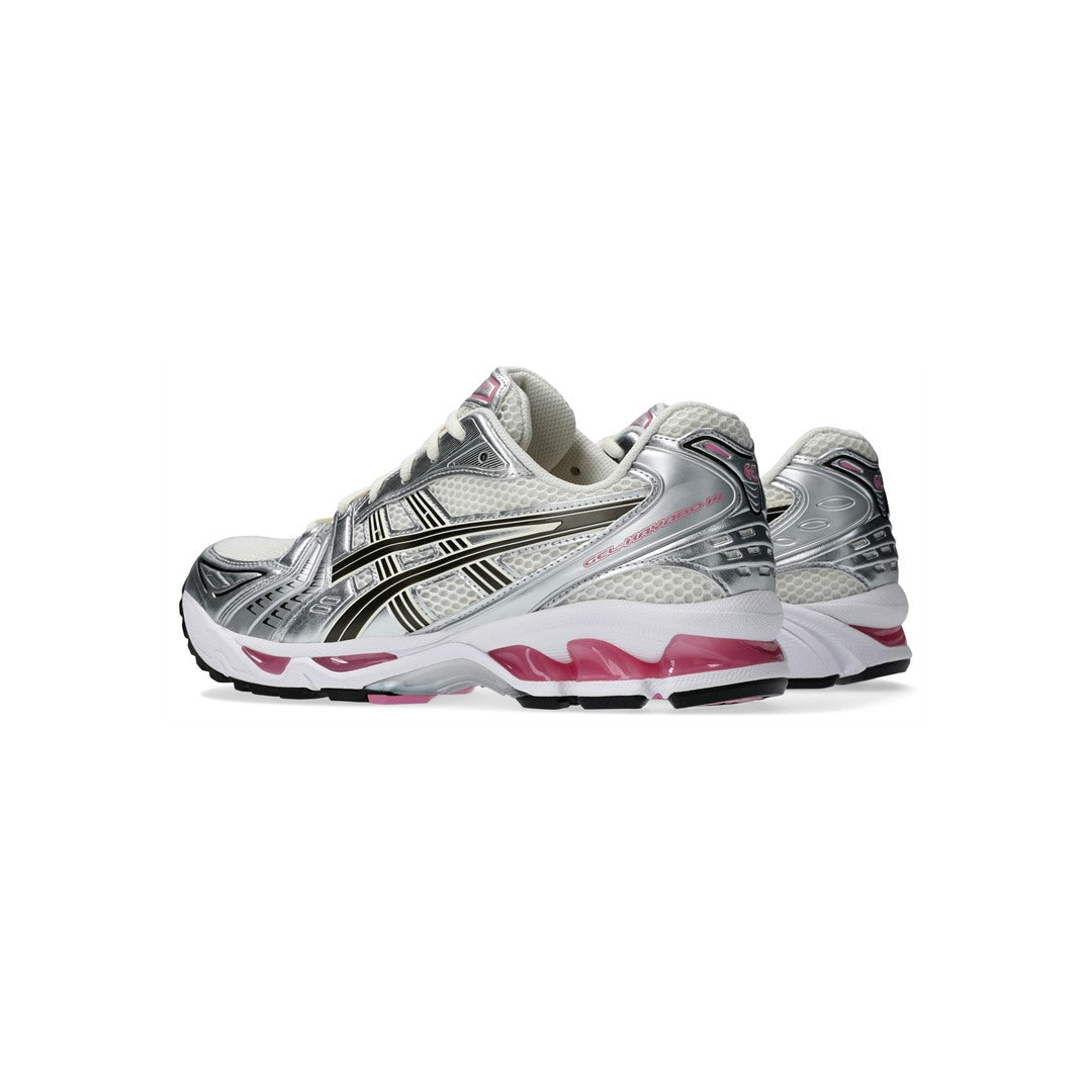 ASICS GEL-KAYANO 14 Cream Sweet Pink alternate front angle sneakers