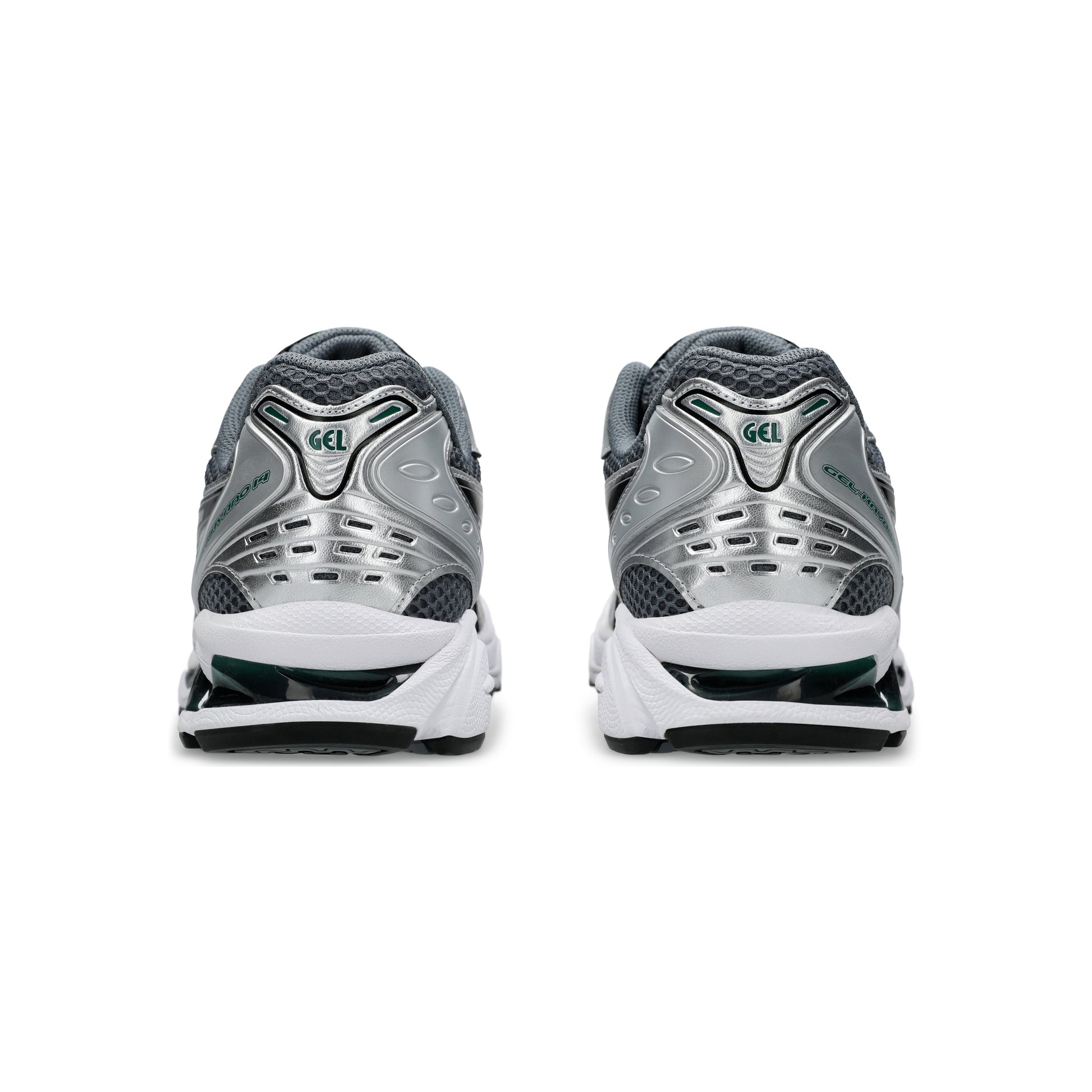 Asics Gel-Kayano 14 Metropolis Jasper Green running shoes with GEL™ cushioning and durable rubber outsole