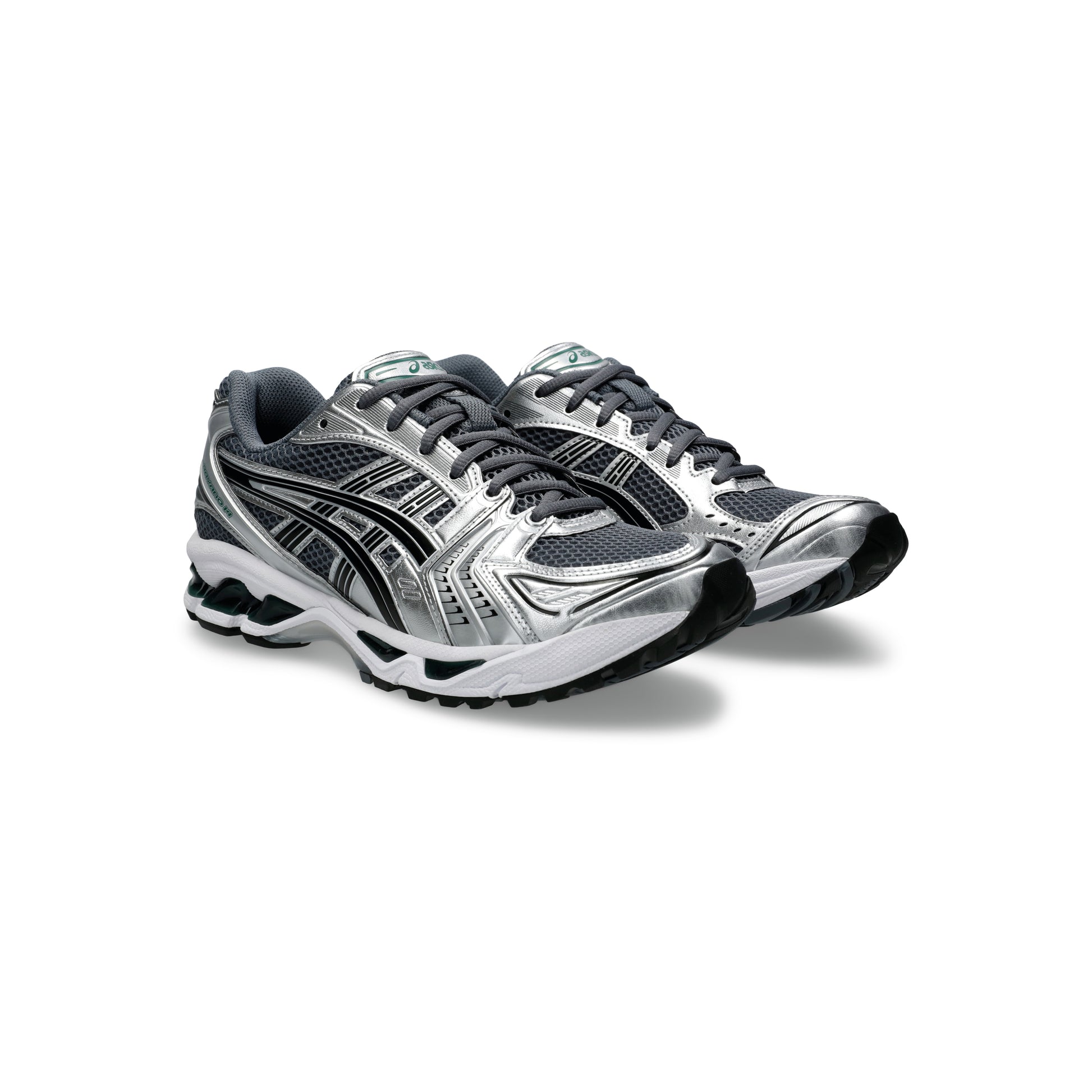 Asics Gel-Kayano 14 Metropolis Jasper Green running shoes with GEL™ cushioning and durable rubber outsole