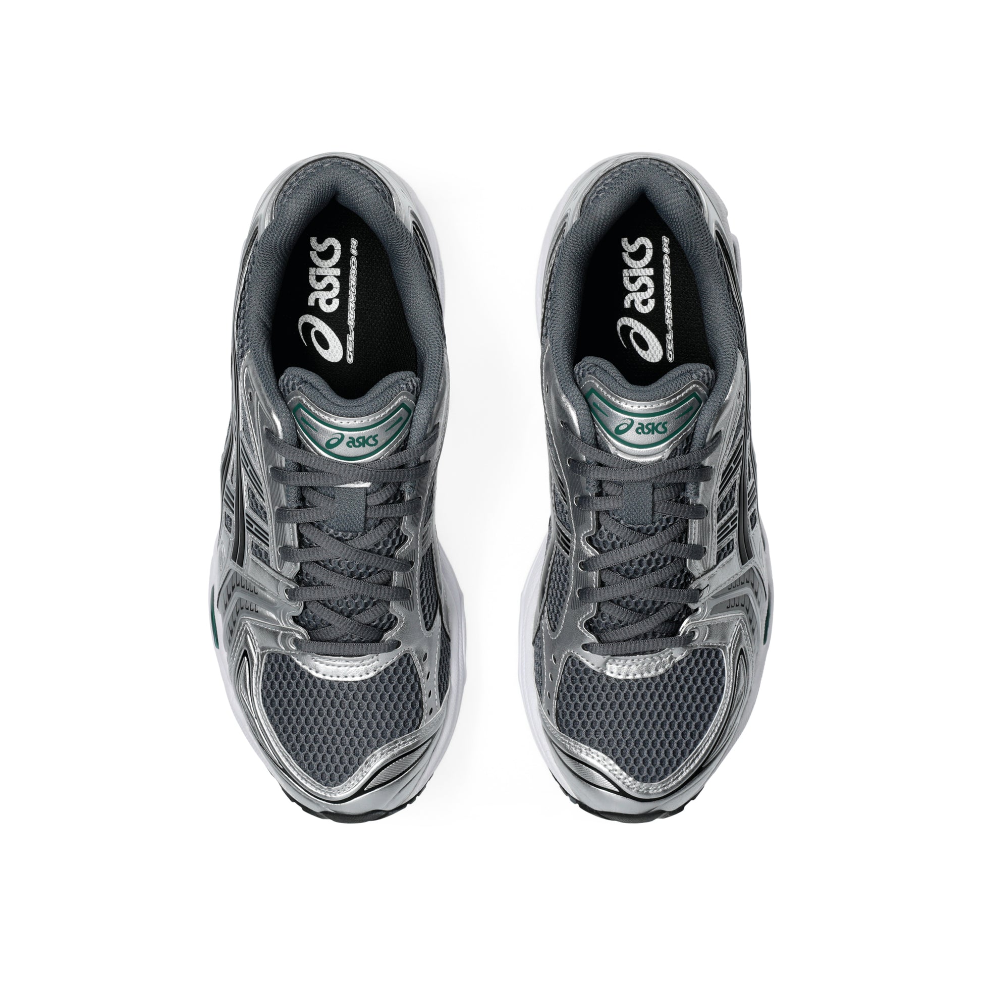 Asics Gel-Kayano 14 Metropolis Jasper Green running shoes with GEL™ cushioning and durable rubber outsole