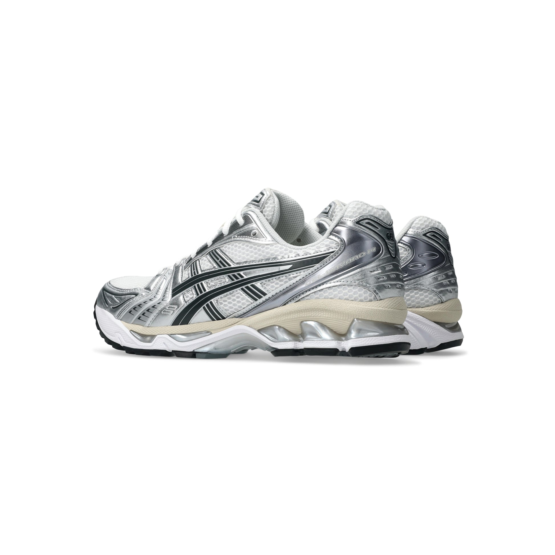 ASICS GEL-KAYANO 14 White Ivory lifestyle running shoes GEL cushioning silver mesh retro sneaker everyday wear