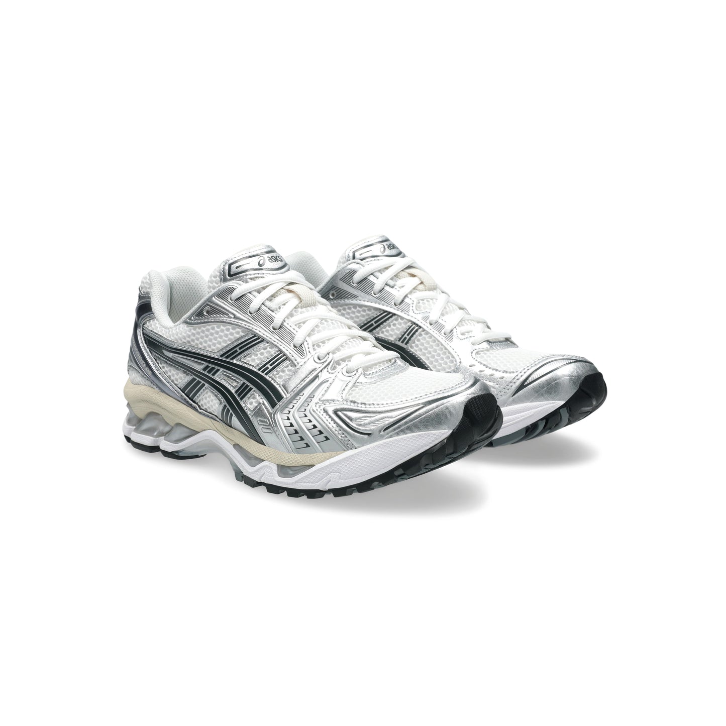 ASICS GEL-KAYANO 14 White Ivory lifestyle running shoes GEL cushioning silver mesh retro sneaker everyday wear