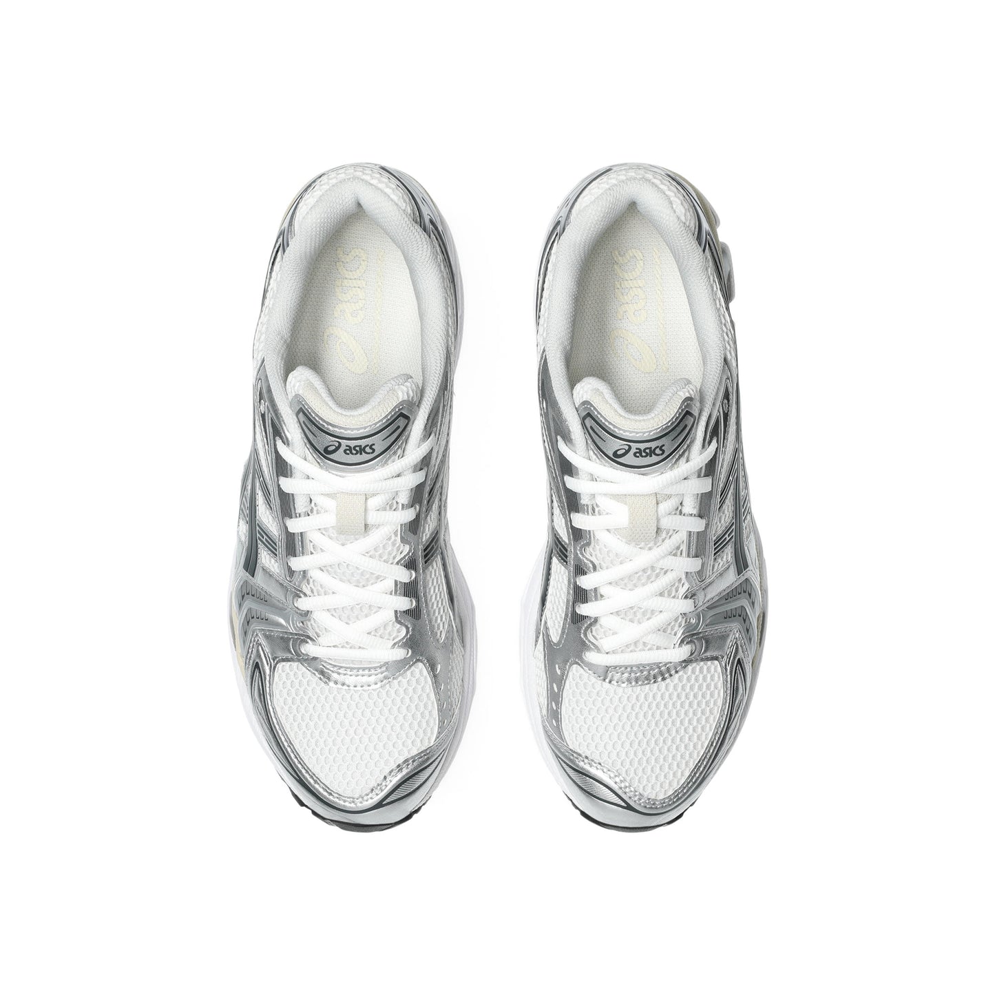 ASICS GEL-KAYANO 14 White Ivory lifestyle running shoes GEL cushioning silver mesh retro sneaker everyday wear