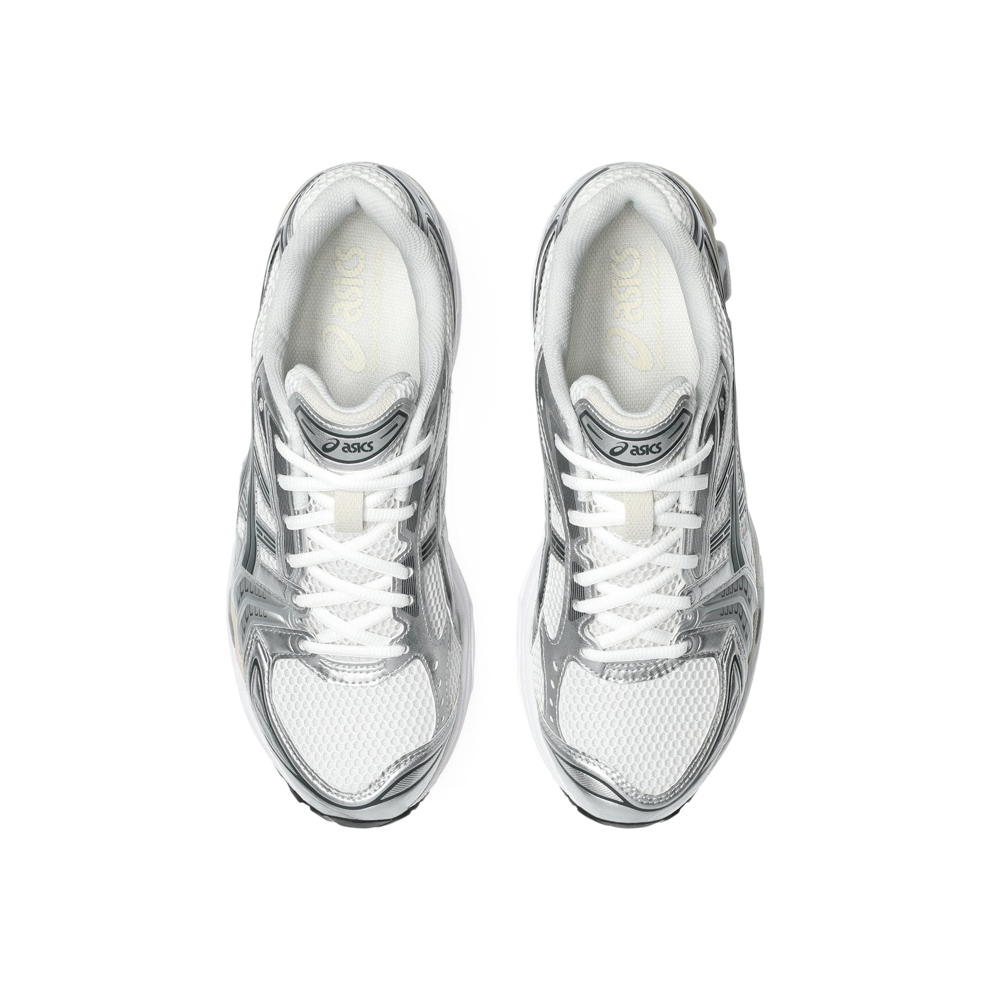 ASICS GEL-KAYANO 14 White Ivory lifestyle running shoes GEL cushioning silver mesh retro sneaker everyday wear