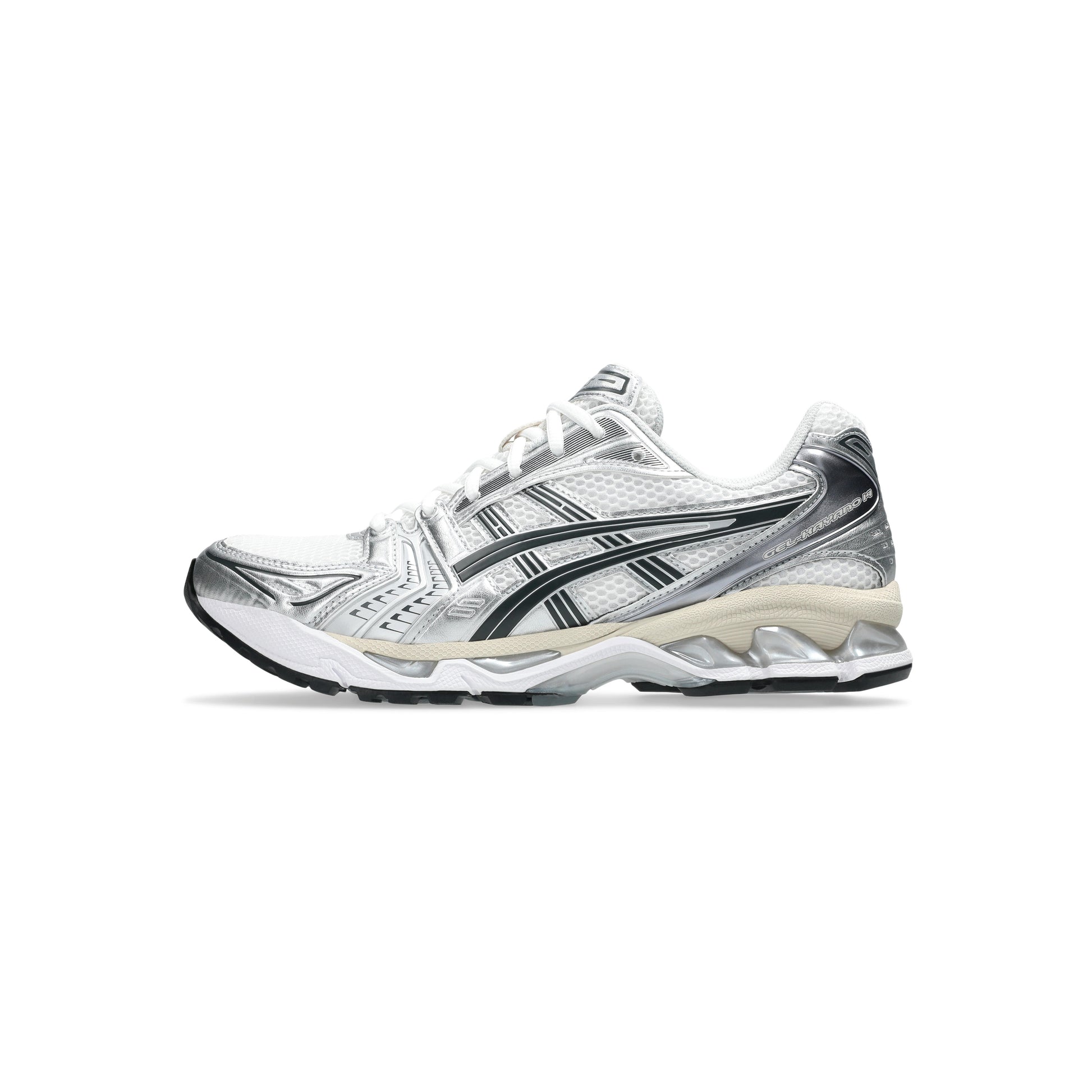 ASICS GEL-KAYANO 14 White Ivory lifestyle running shoes GEL cushioning silver mesh retro sneaker everyday wear