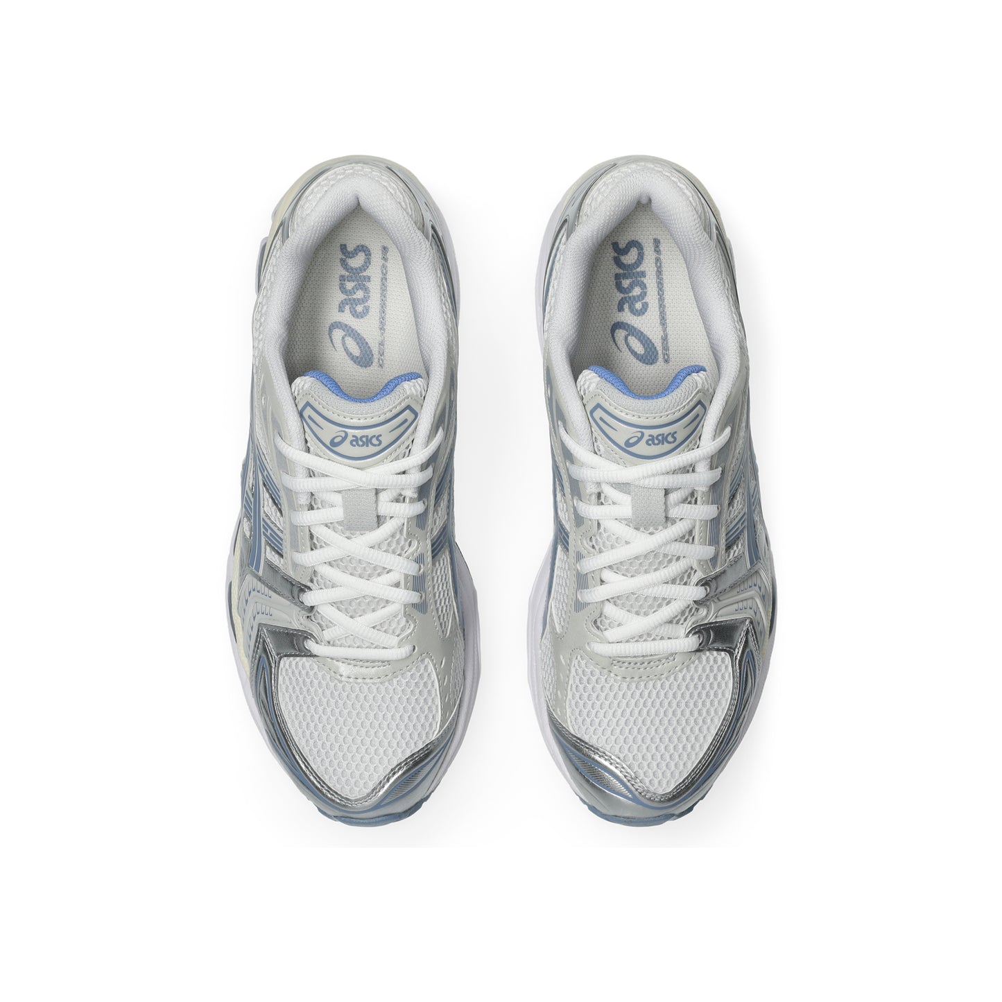 ASICS GEL-KAYANO 14 White Light Navy lifestyle running shoes GEL cushioning silver mesh retro sneaker everyday wear