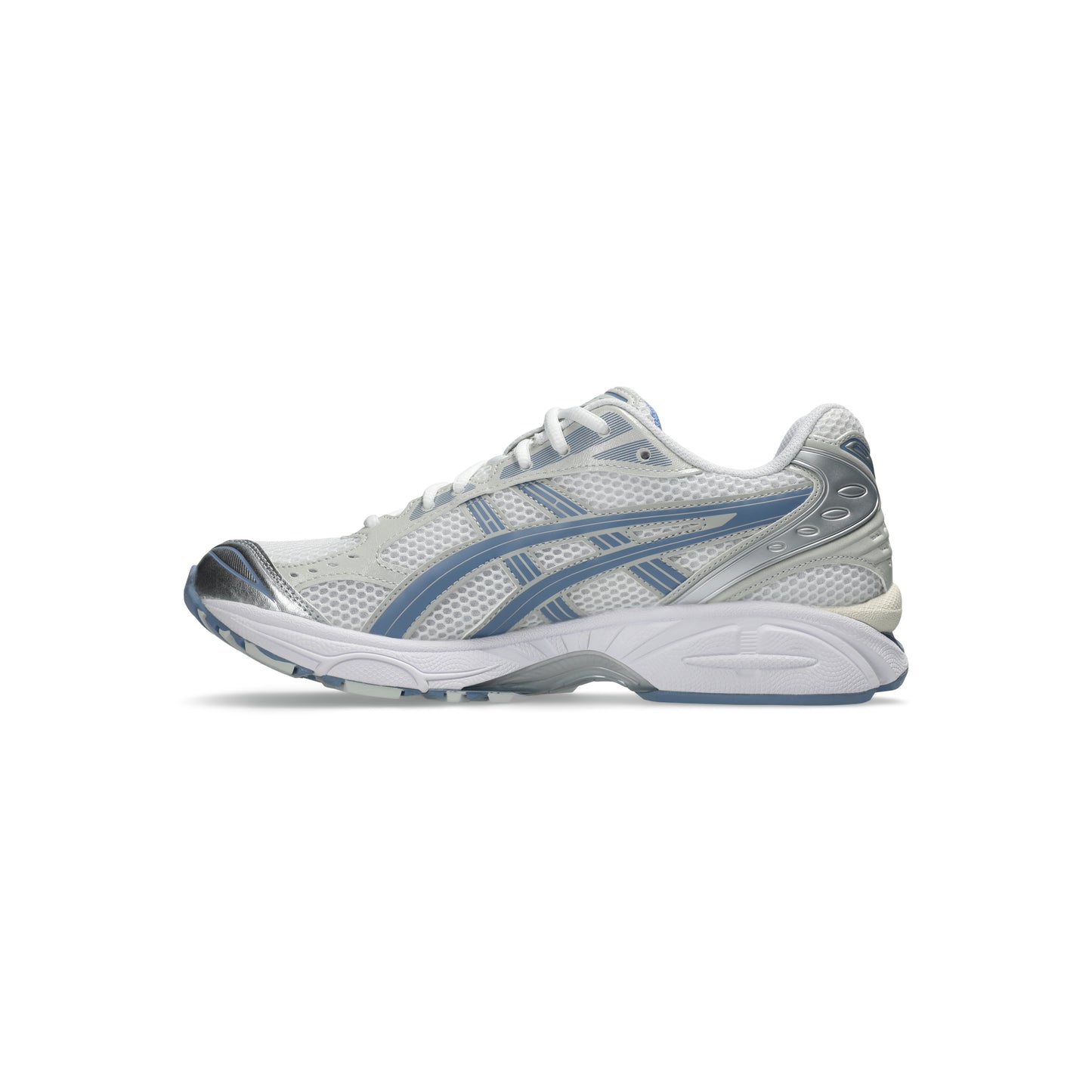 ASICS GEL-KAYANO 14 White Light Navy lifestyle running shoes GEL cushioning silver mesh retro sneaker everyday wear