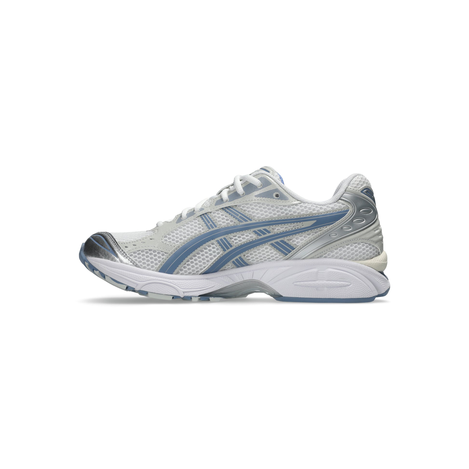 ASICS GEL-KAYANO 14 White Light Navy lifestyle running shoes GEL cushioning silver mesh retro sneaker everyday wear