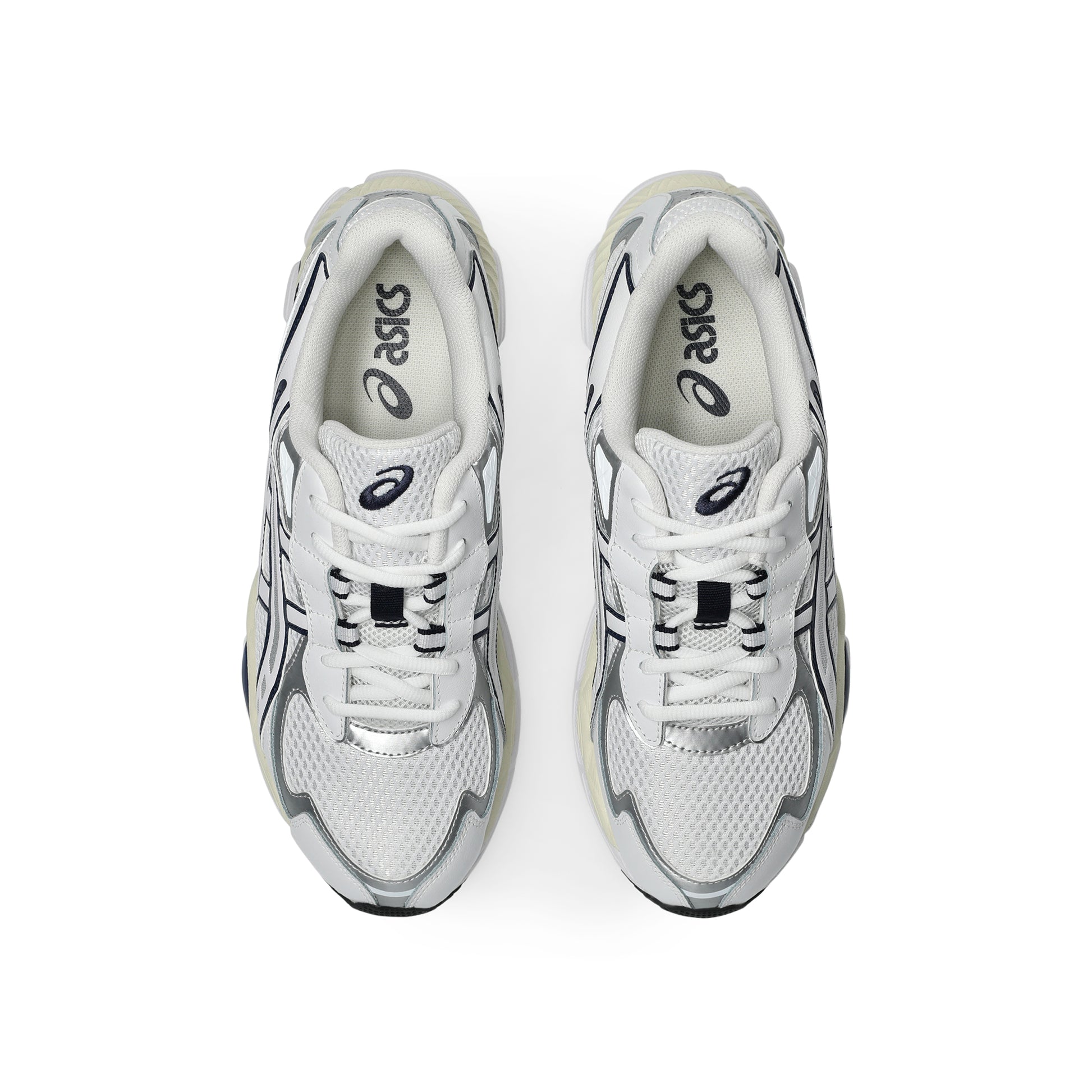 ASICS GEL-NYC 2055 White Midnight sneaker with GEL cushioning breathable mesh upper and retro running design