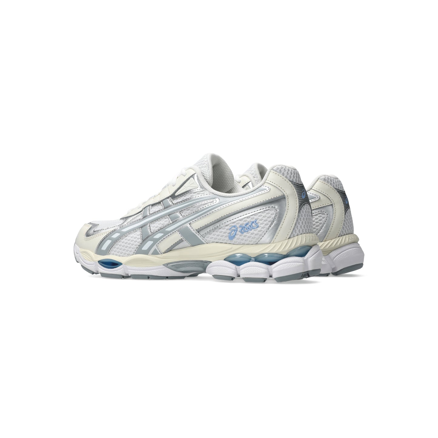 Asics GEL-NYC 2055 White Piedmont Grey running shoes with GEL™ cushioning and rubber outsole