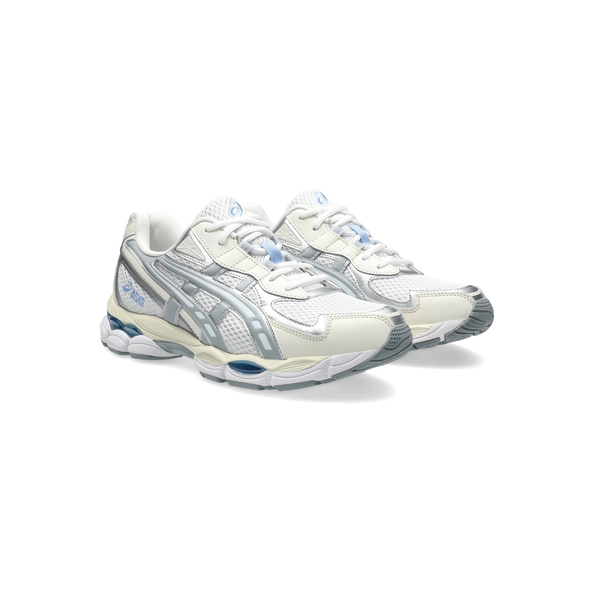 Asics GEL-NYC 2055 White Piedmont Grey running shoes with GEL™ cushioning and rubber outsole