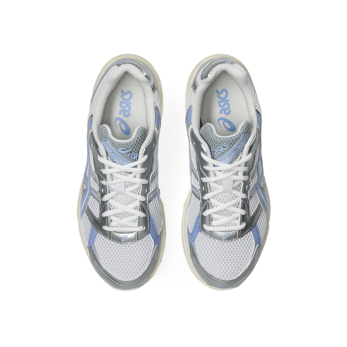 Asics GEL-1130 White Light Sapphire running shoes with breathable mesh upper and GEL cushioning